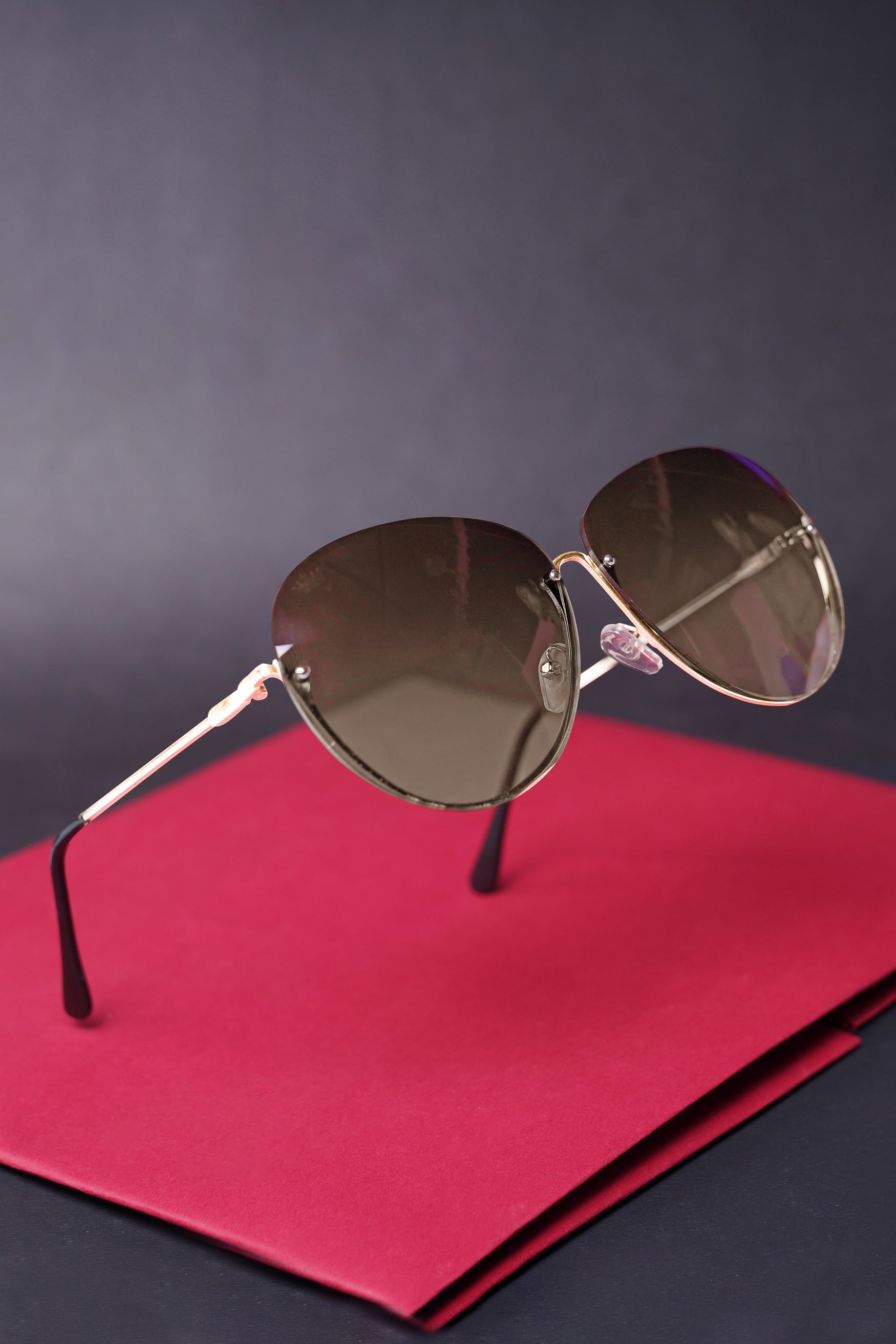 Golden Ash French Crown Aviator Unisex Sunglasses