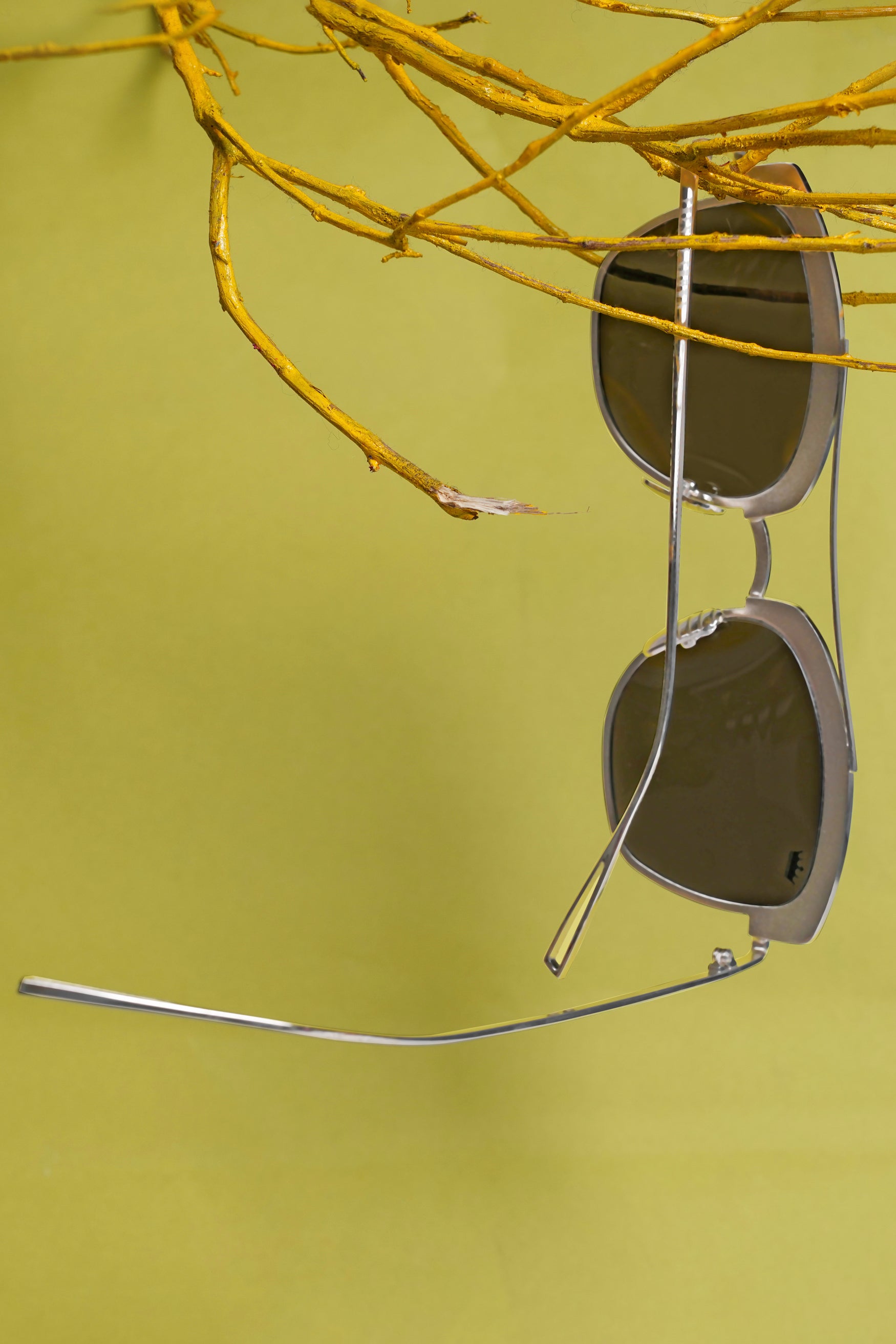 Lava Gray French Crown Full Rim Unisex Sunglasses