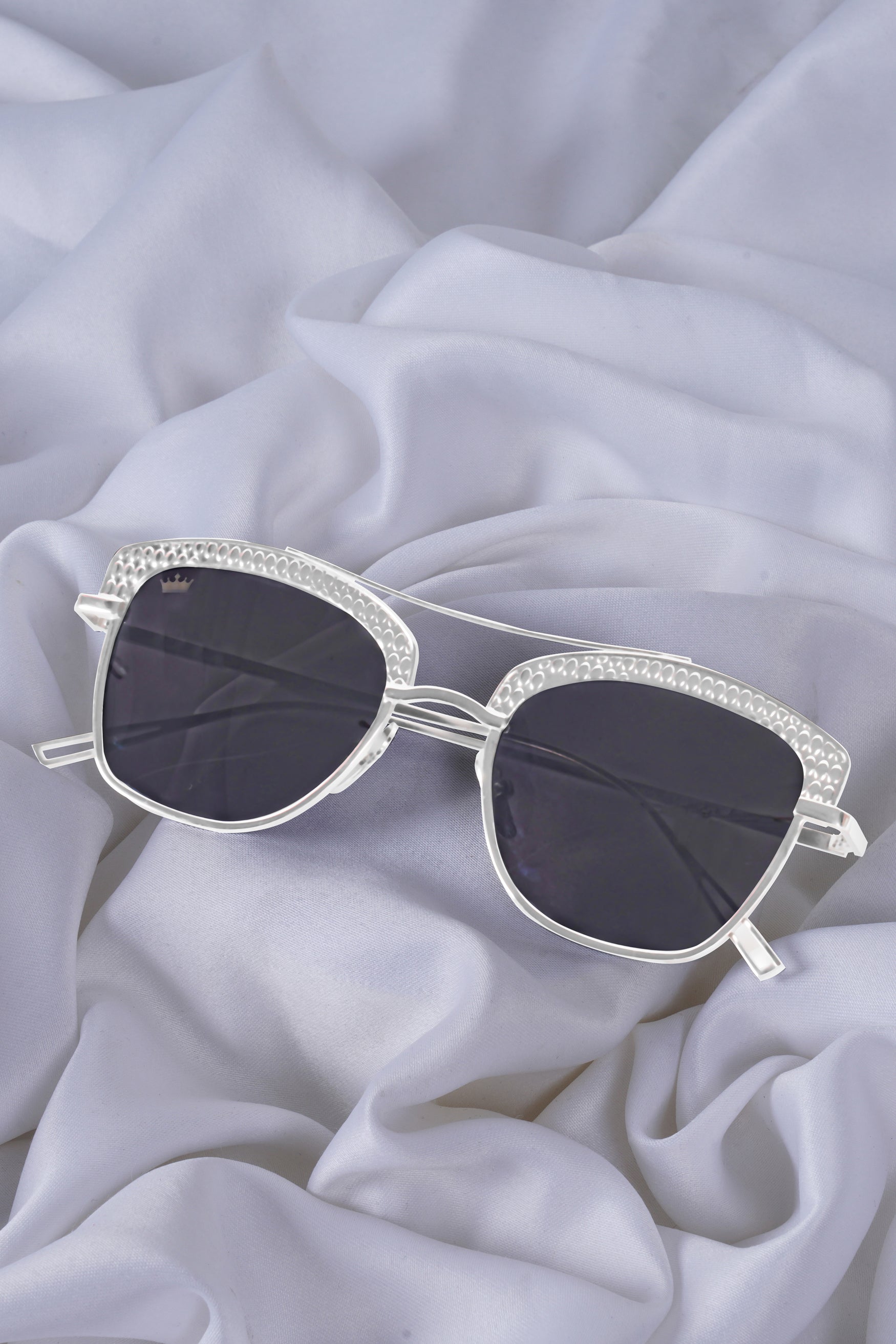 Lava Gray French Crown Full Rim Unisex Sunglasses