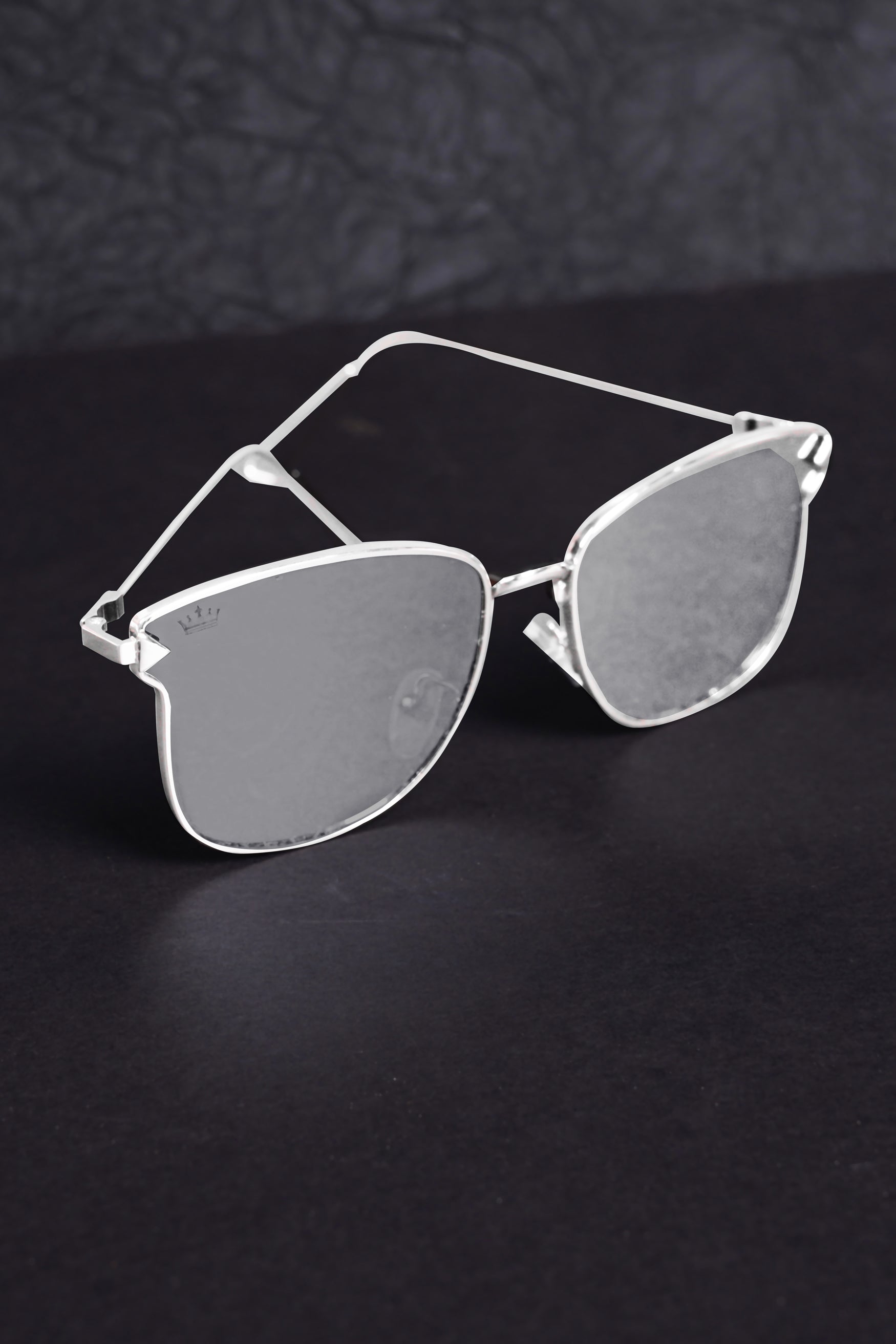 Lava Gray French Crown Wayfarer Unisex Sunglasses