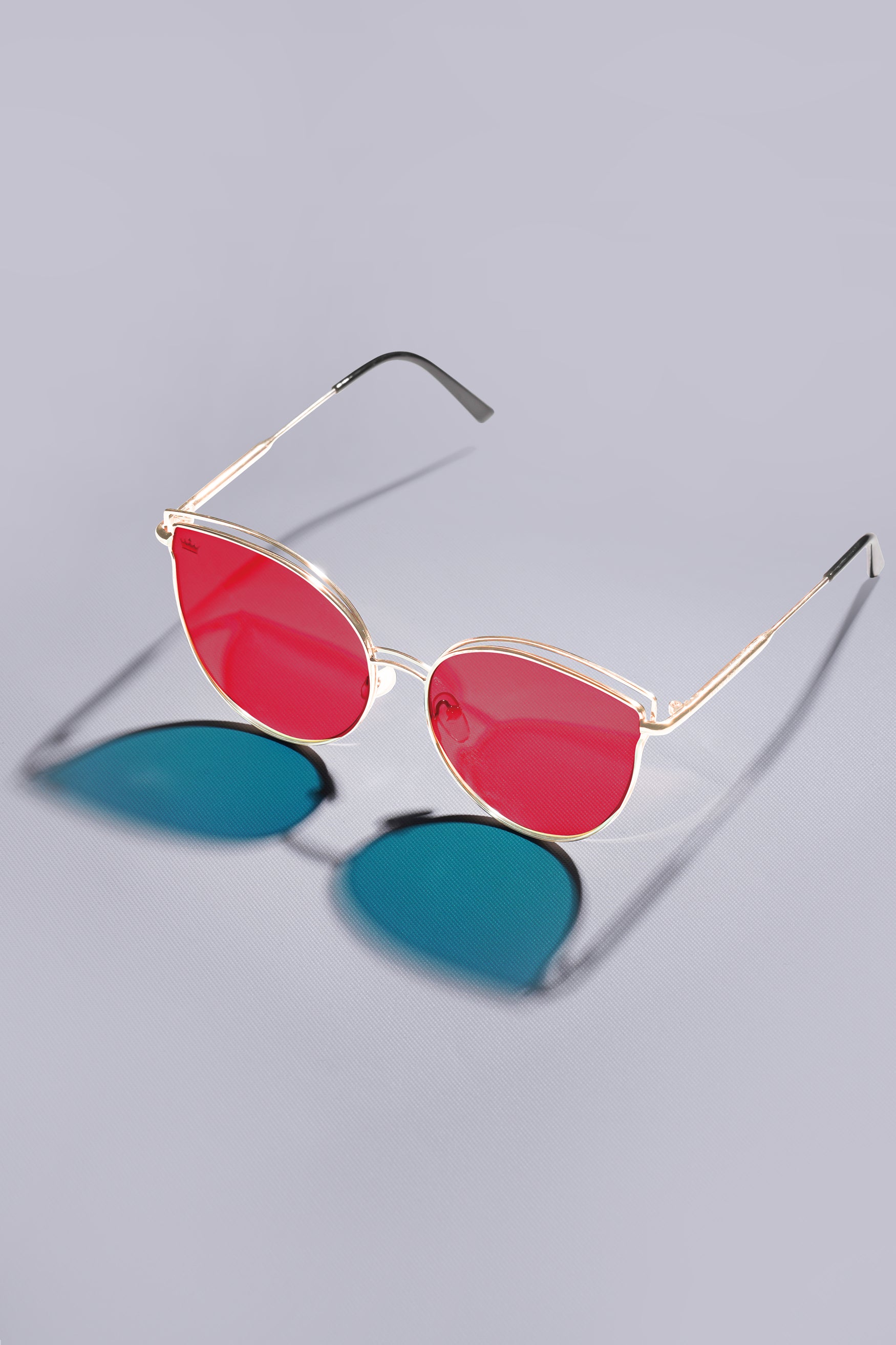 Punch Pink French Crown Cat Eye Women’s Sunglasses