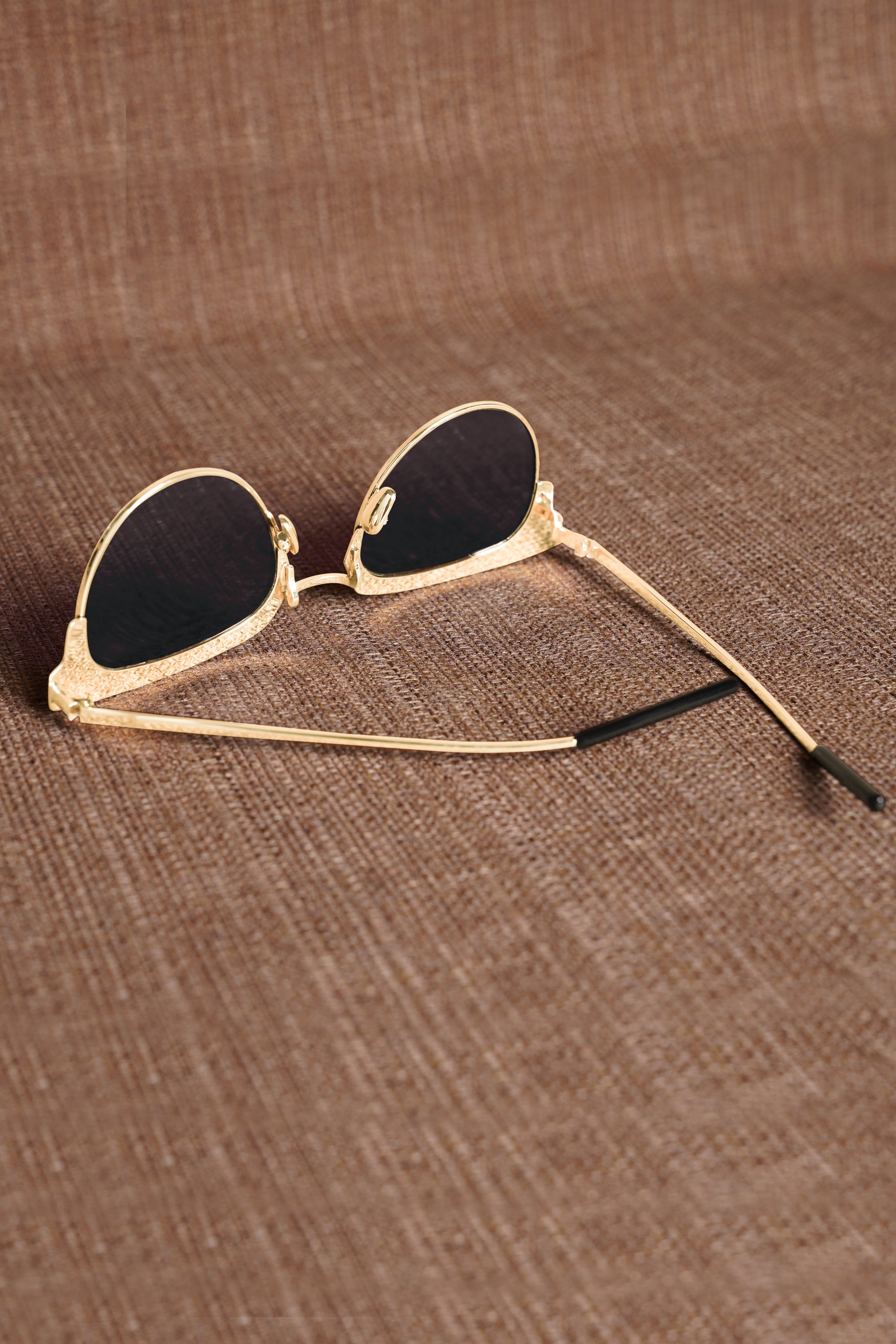 Charcoal Gray French Crown Clubmaster Unisex Sunglasses