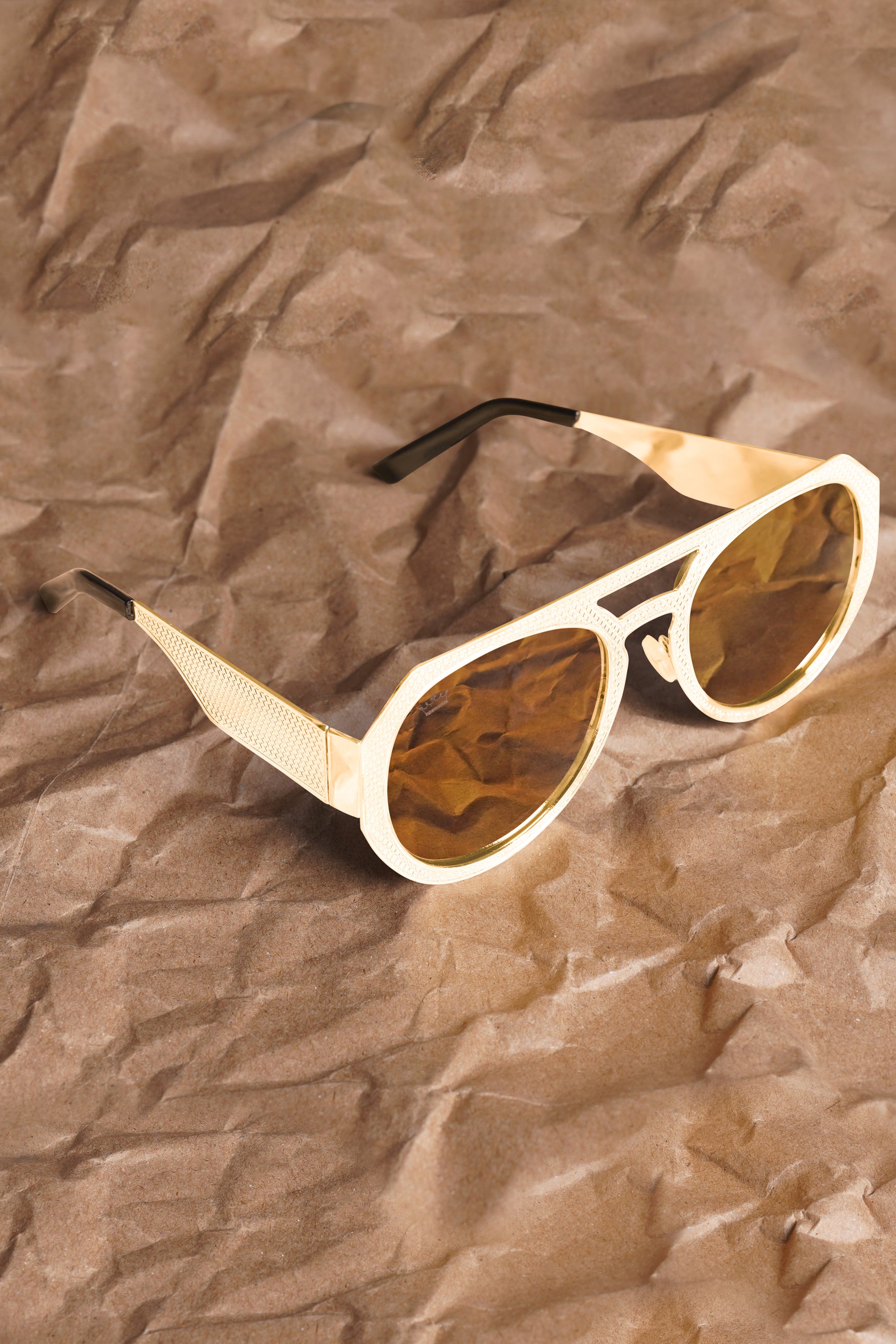 Sunny Yellow French Crown Full Rim Unisex Sunglasses