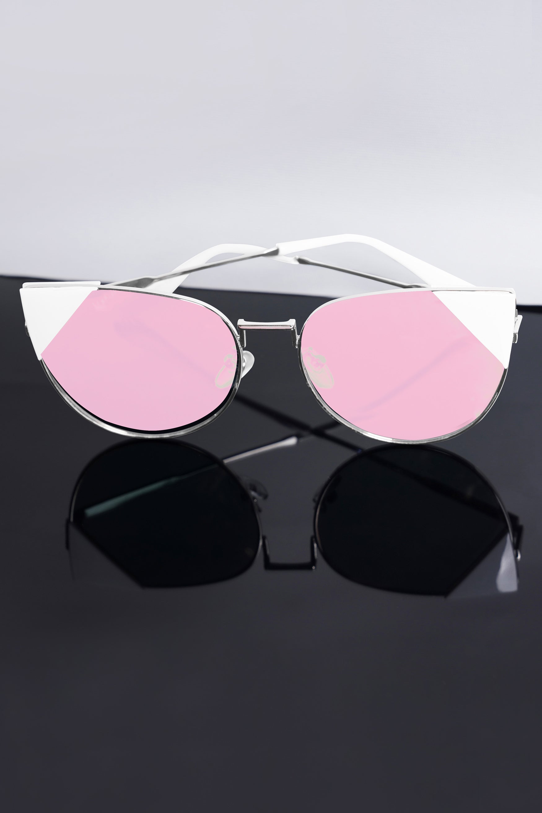 Dusty Pink French Crown Cat Eye Women’s Sunglasses