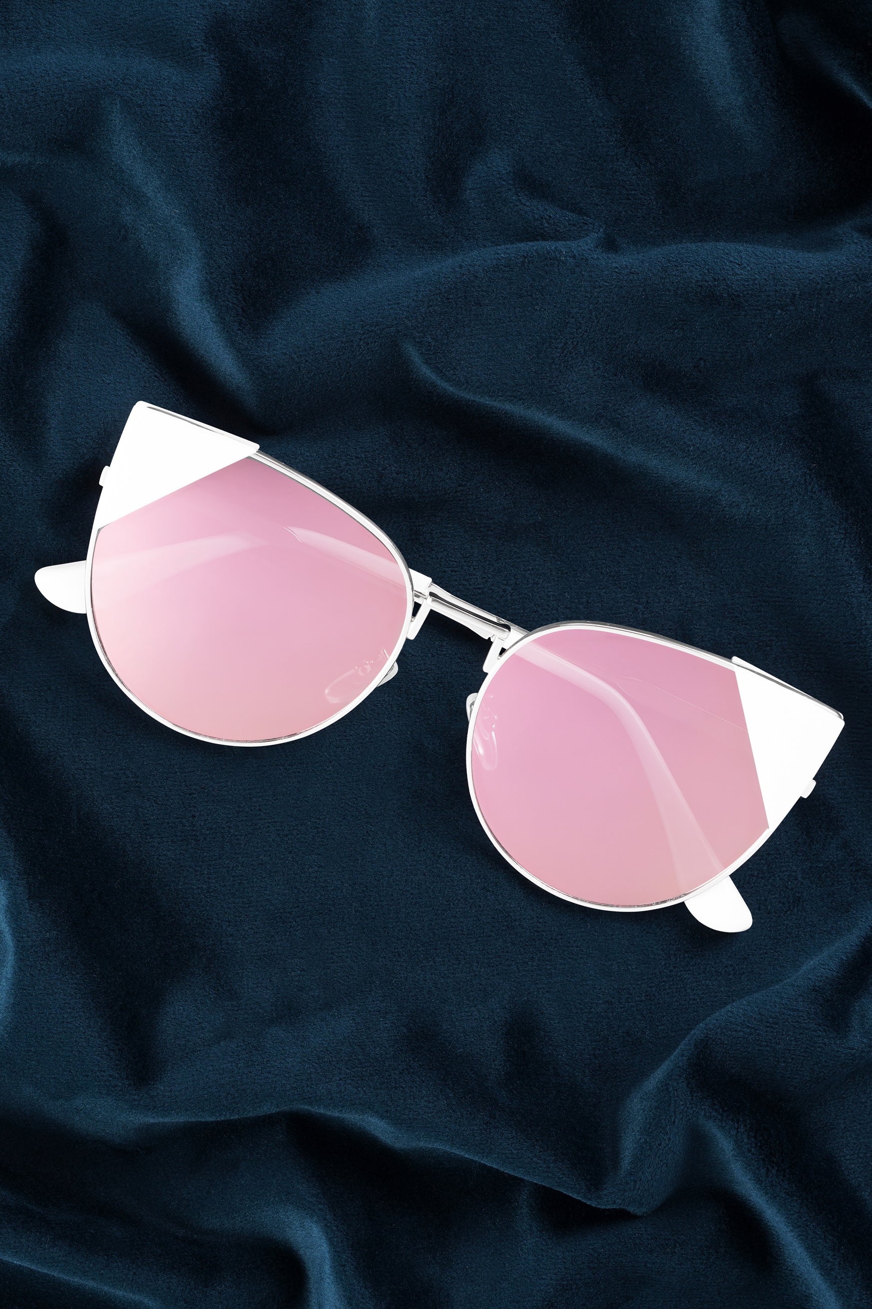 Dusty Pink French Crown Cat Eye Women’s Sunglasses
