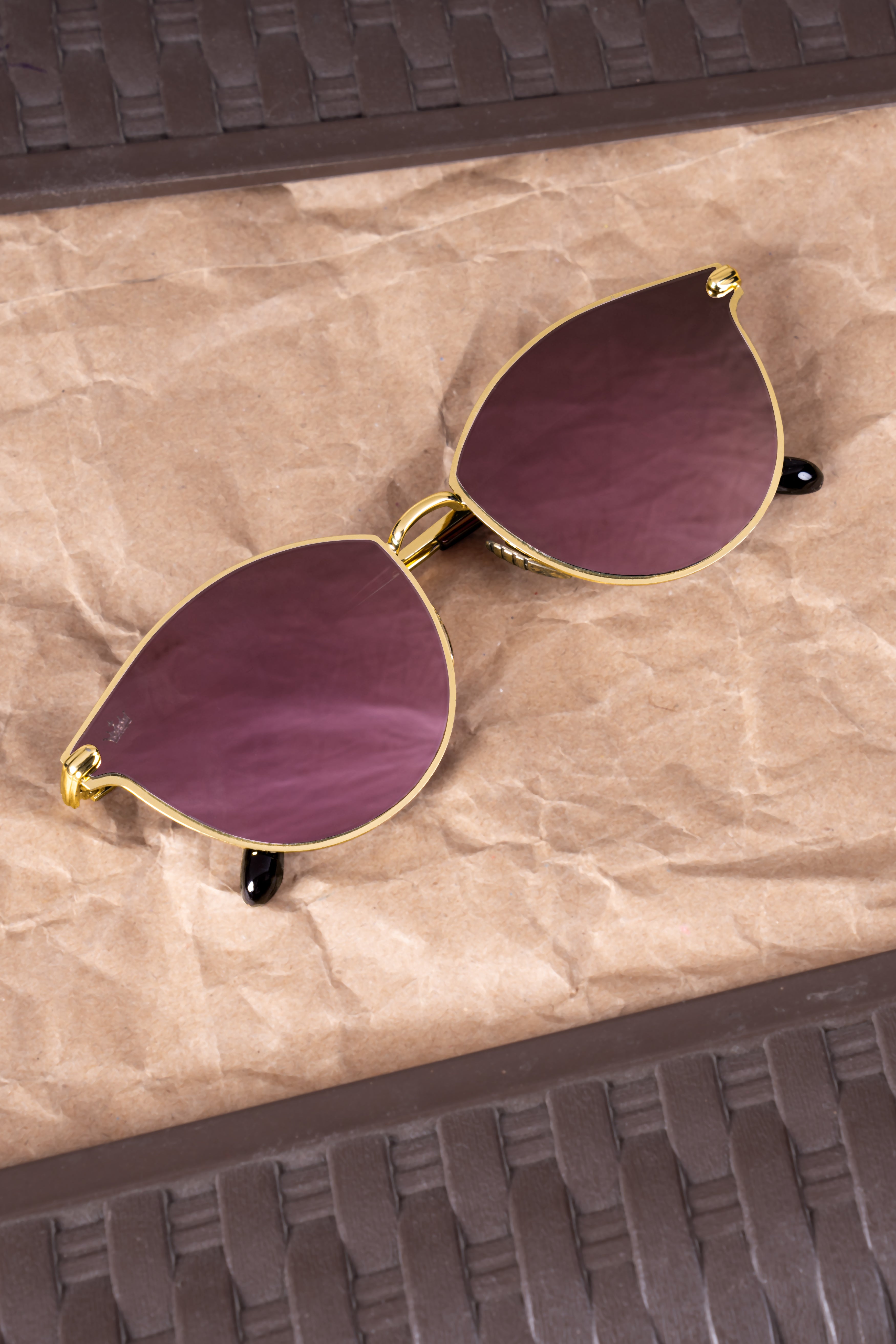 Orchid Purple Butterfly French Crown Women’S Sunglasses