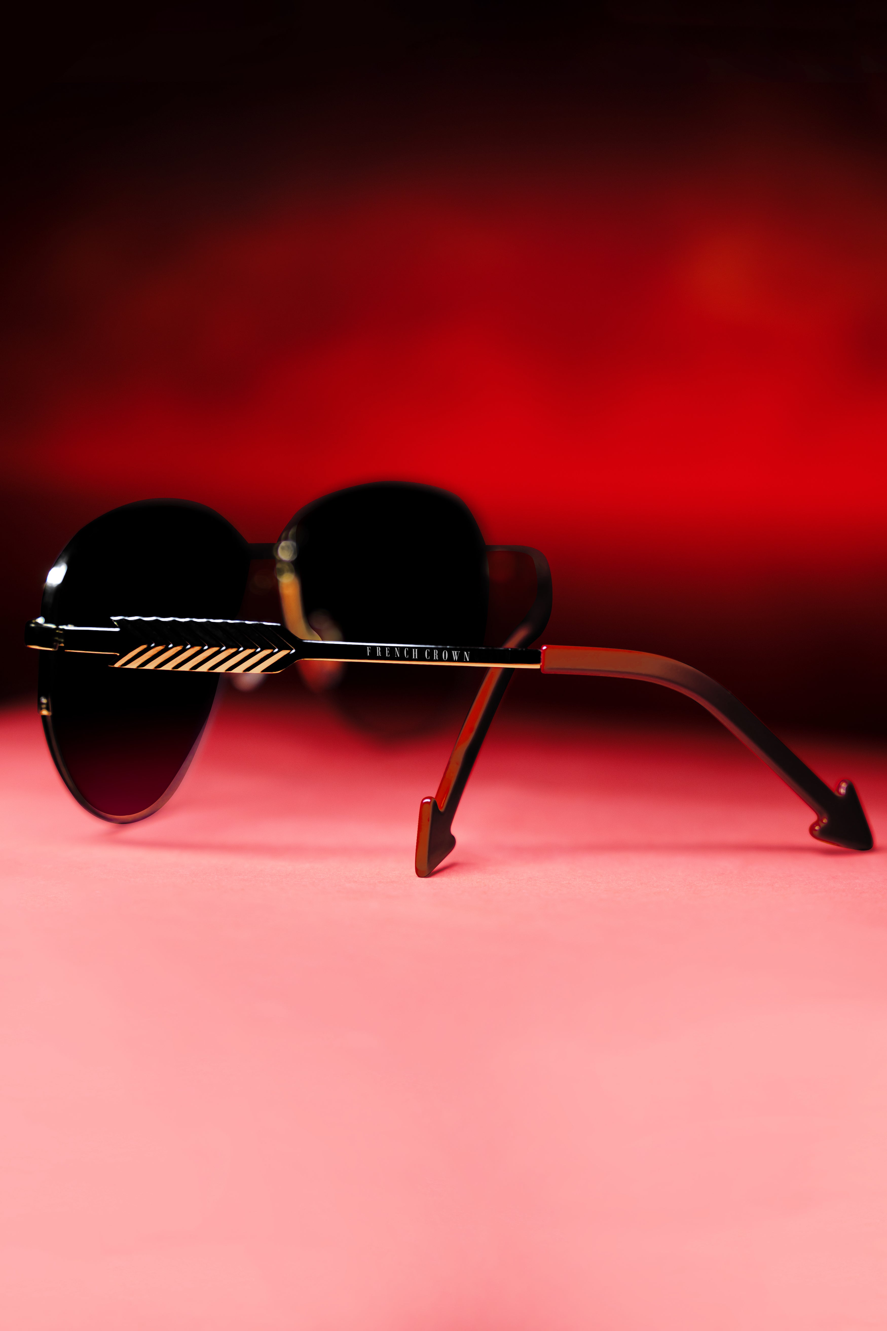 Violent Blue French Crown Aviator Unisex Sunglasses