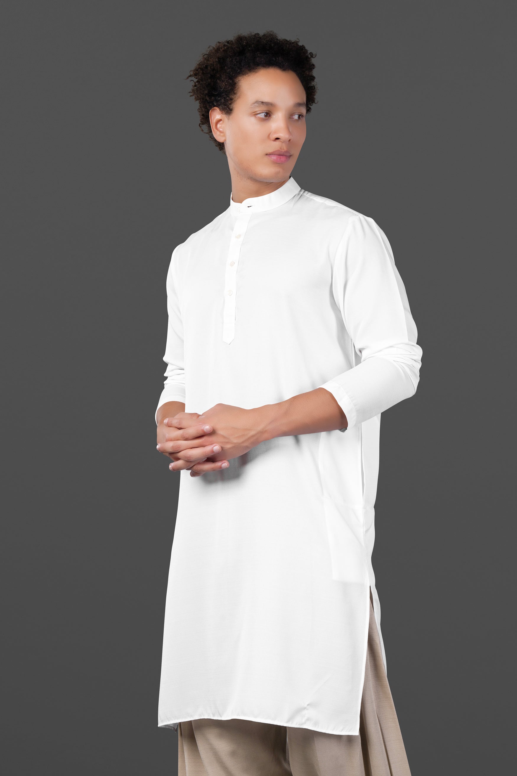 Merino Cream and Merlot Red Multicolour Thread and Sequin Embroidered Indo-Western Sherwani