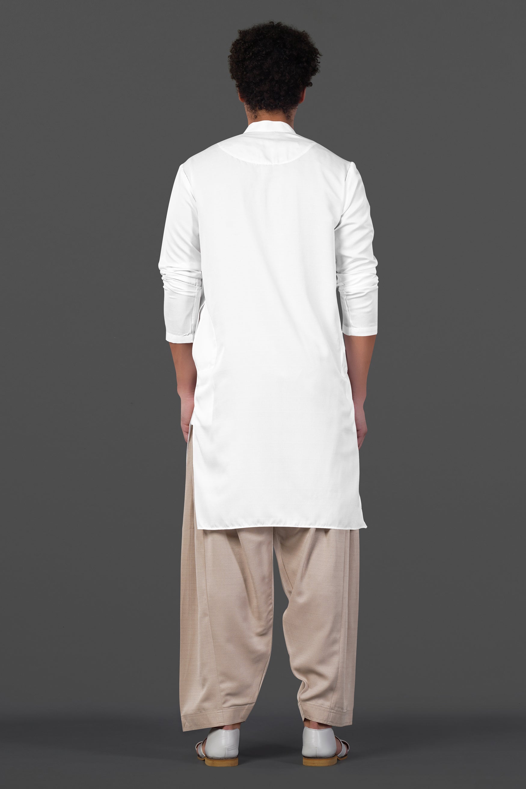 Merino Cream and Merlot Red Multicolour Thread and Sequin Embroidered Indo-Western Sherwani