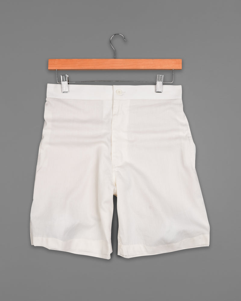 Squeeze Cream Dobby Textured Giza Cotton Shorts SR240-28, SR240-30, SR240-32, SR240-34, SR240-36, SR240-38, SR240-40, SR240-42, SR240-44