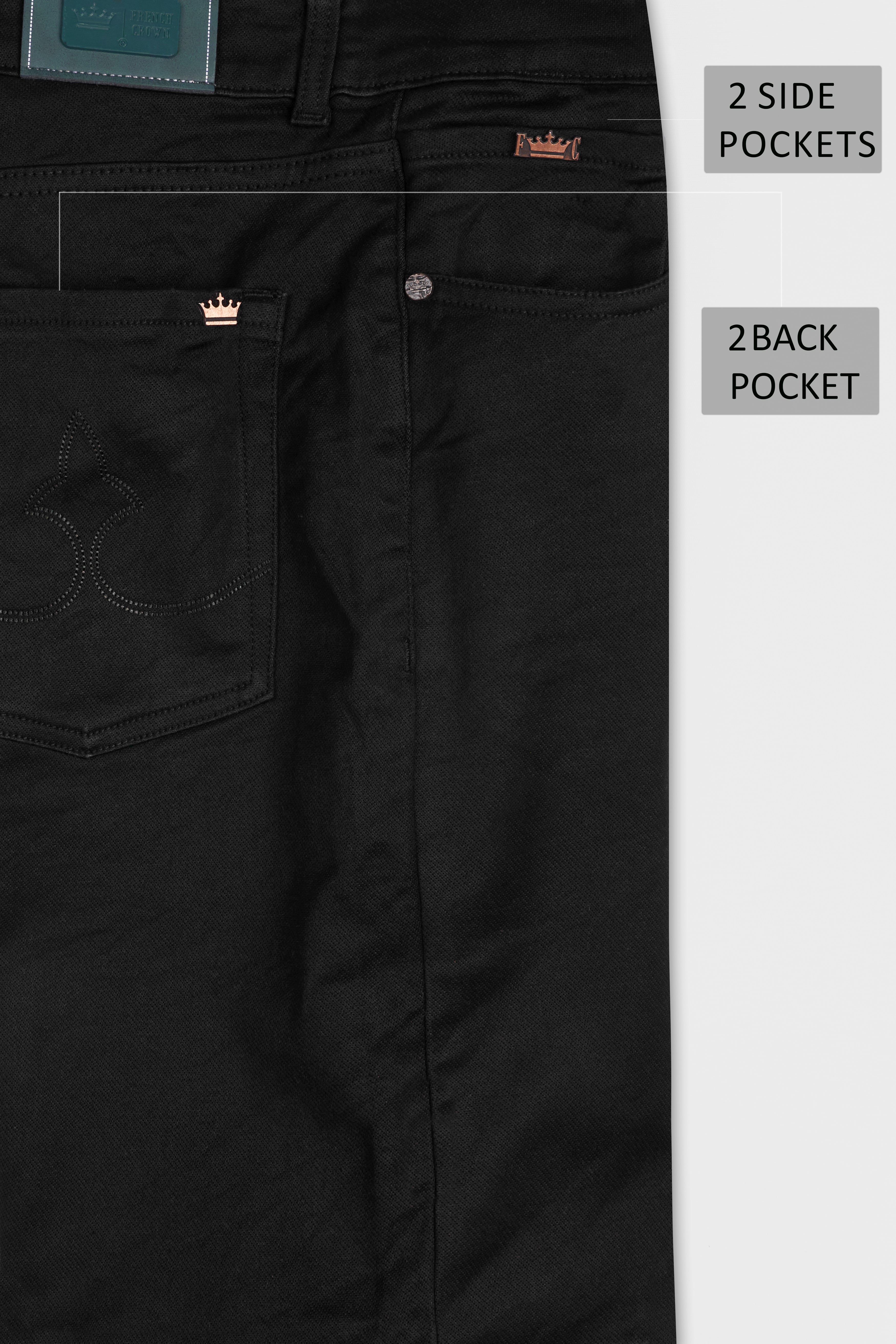 Jade Black Denim Shorts SR282-28, SR282-30, SR282-32, SR282-34, SR282-36, SR282-38, SR282-40, SR282-42, SR282-44