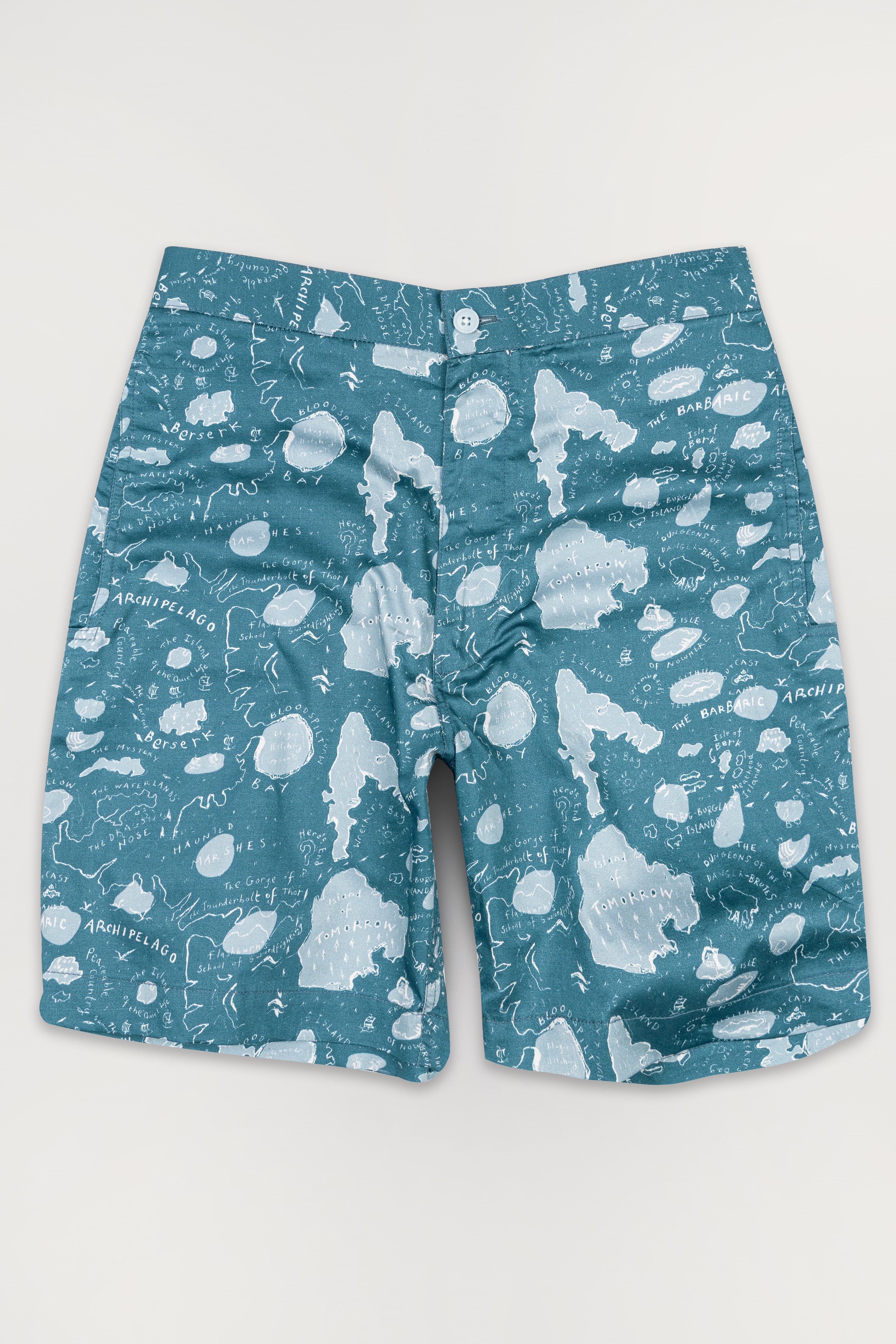 Blumine with Casper Gray Quirky Printed Super Soft Premium Cotton Shorts SR285-28, SR285-30, SR285-32, SR285-34, SR285-36, SR285-38, SR285-40, SR285-42, SR285-44