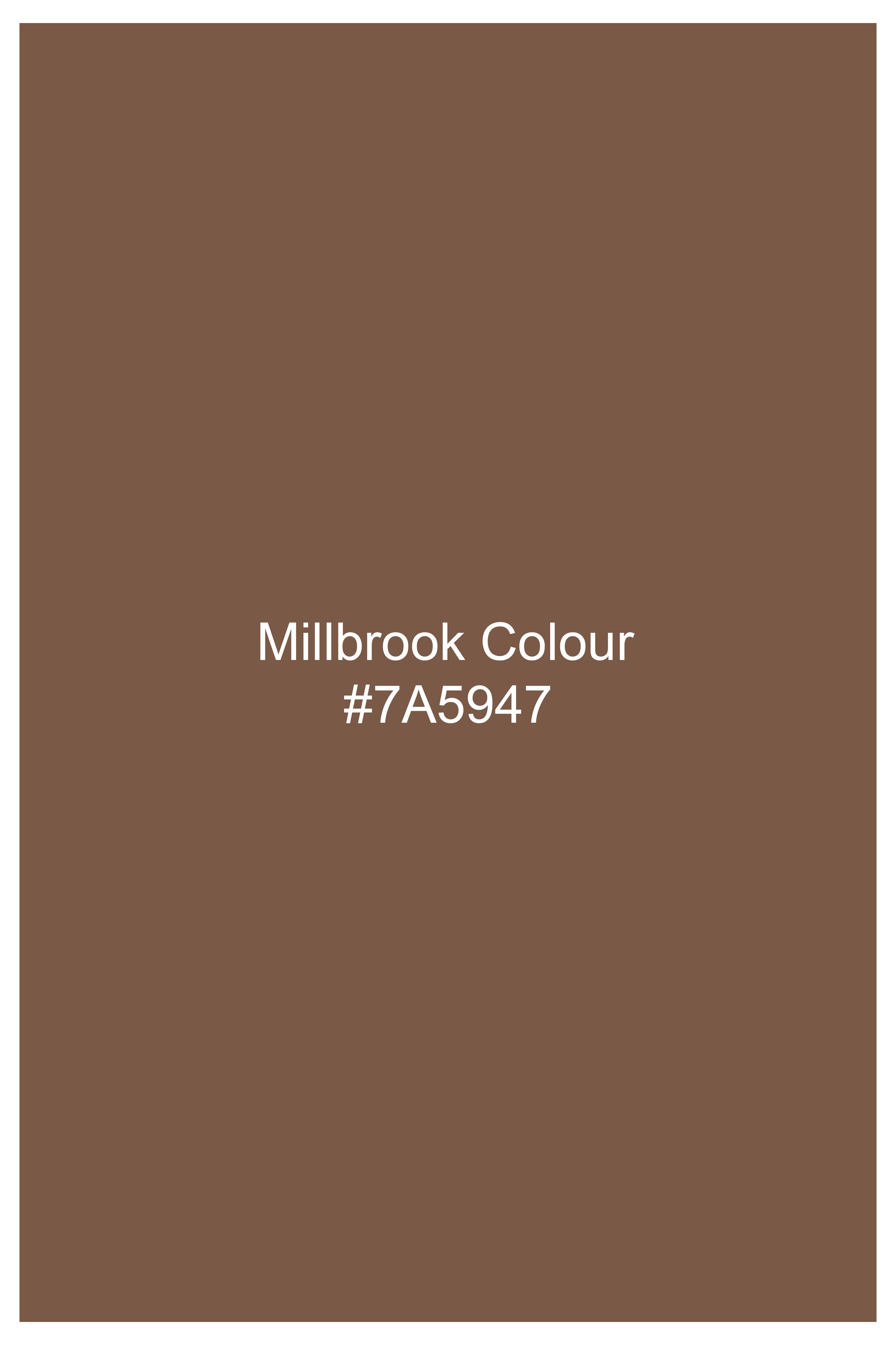 Millbrook Brown Subtle Sheen Super Soft Premium Cotton Shorts