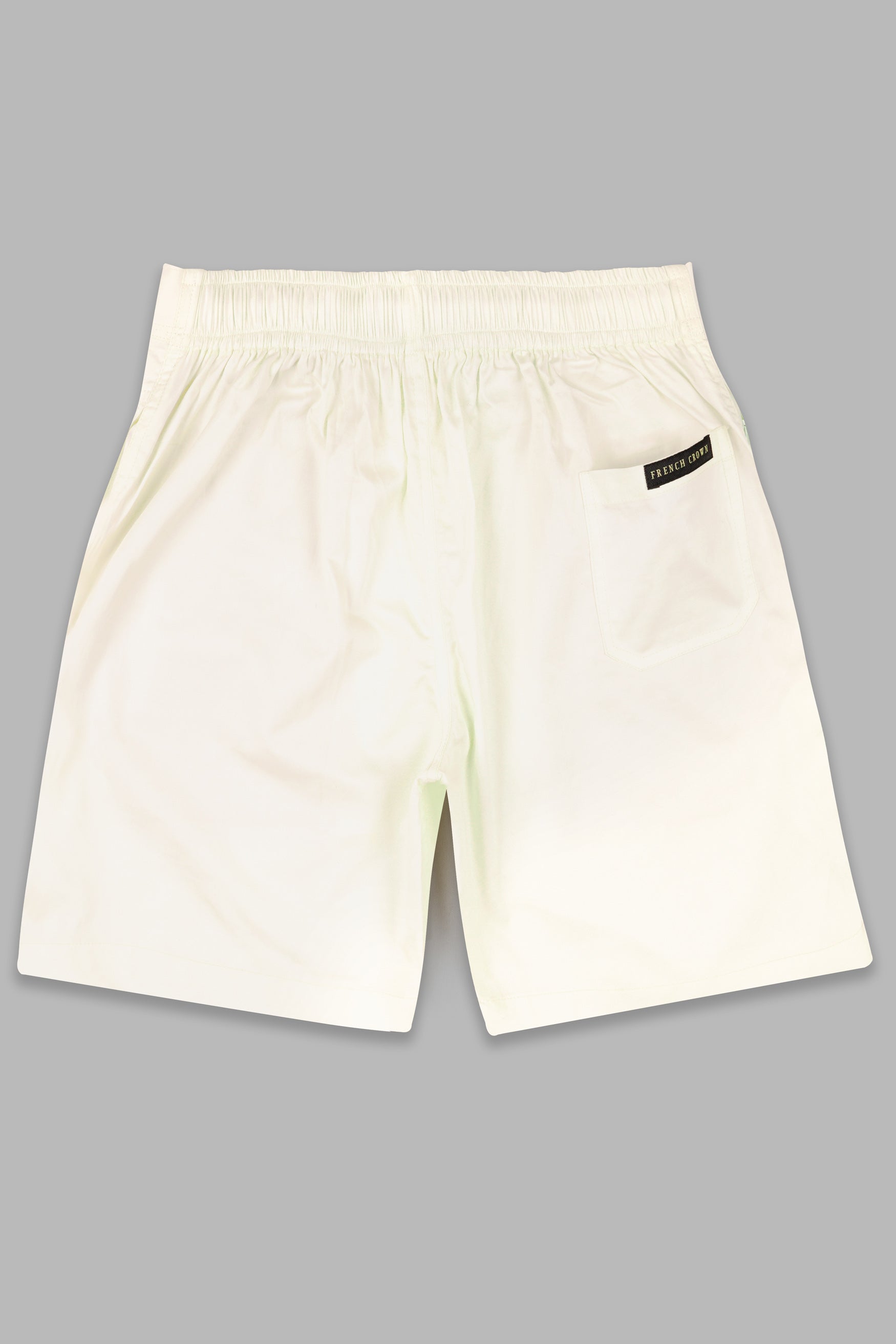 Albescent Cream Subtle Sheen Super Soft Premium Cotton Shorts SR321-28,  SR321-30,  SR321-32,  SR321-34,  SR321-36,  SR321-38,  SR321-40,  SR321-42,  SR321-44