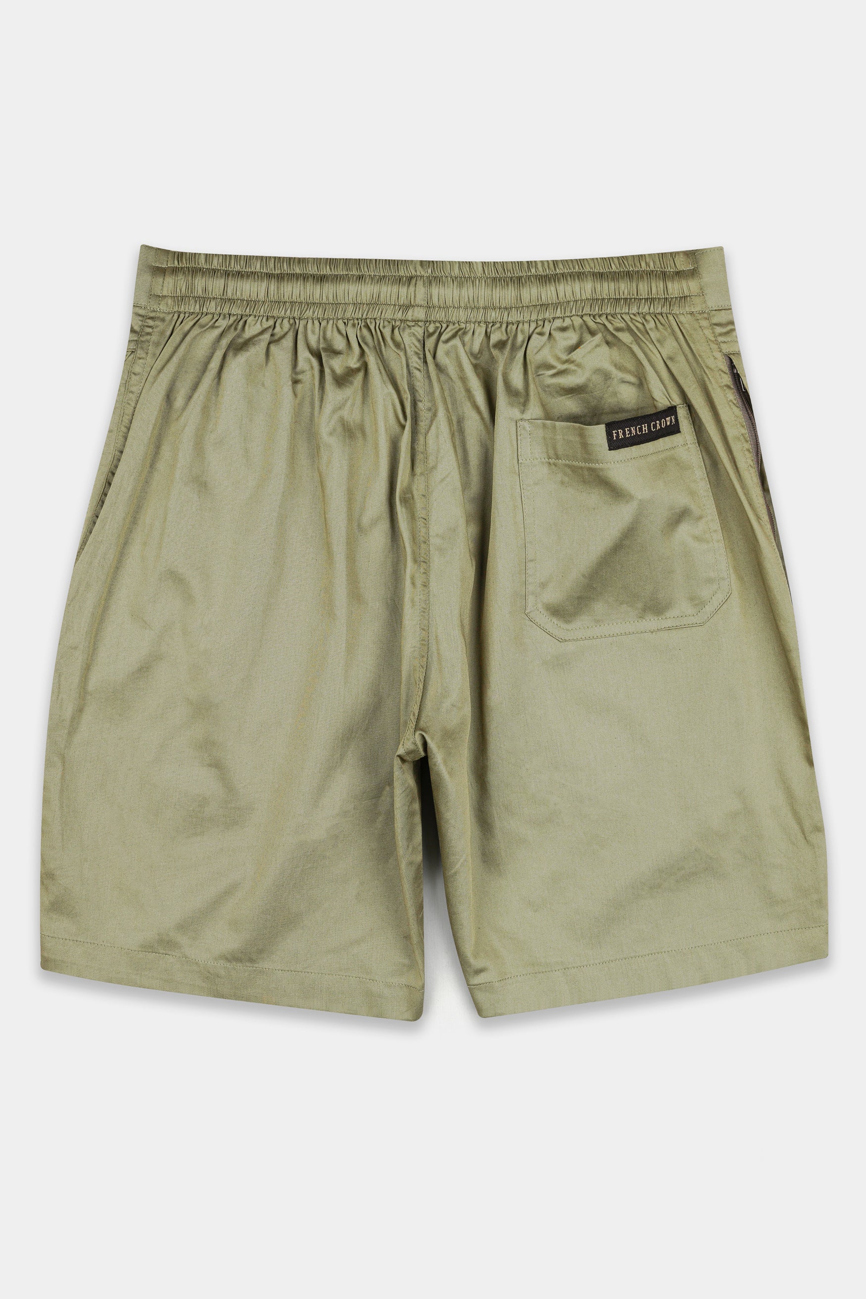 Hillary Green Subtle Sheen Super Soft Premium Cotton Shorts SR336-28,  SR336-30,  SR336-32,  SR336-34,  SR336-36,  SR336-38,  SR336-40,  SR336-42,  SR336-44