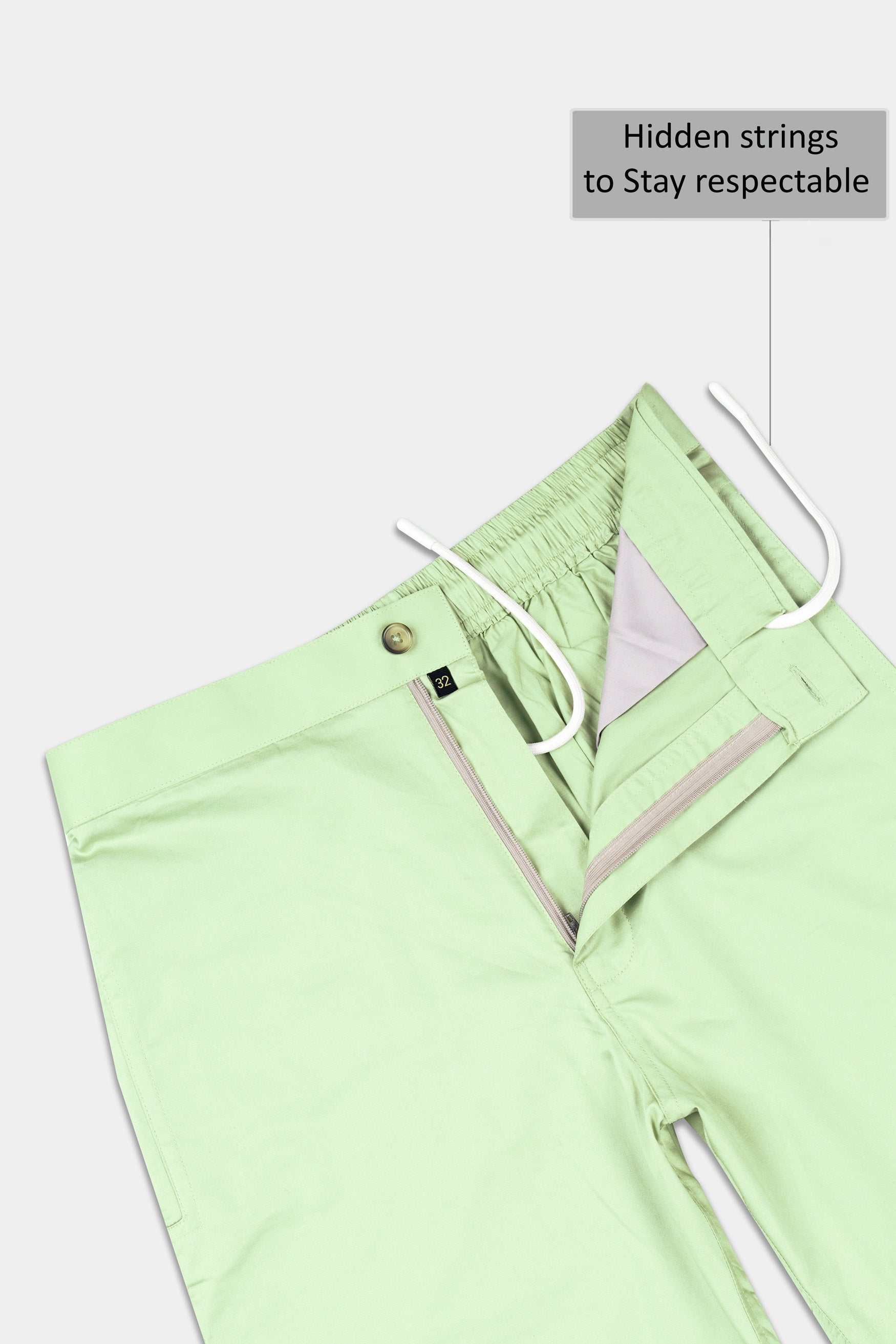 Snow Flurry Green Subtle Sheen Super Soft Premium Cotton Shorts SR337-28,  SR337-30,  SR337-32,  SR337-34,  SR337-36,  SR337-38,  SR337-40,  SR337-42,  SR337-44
