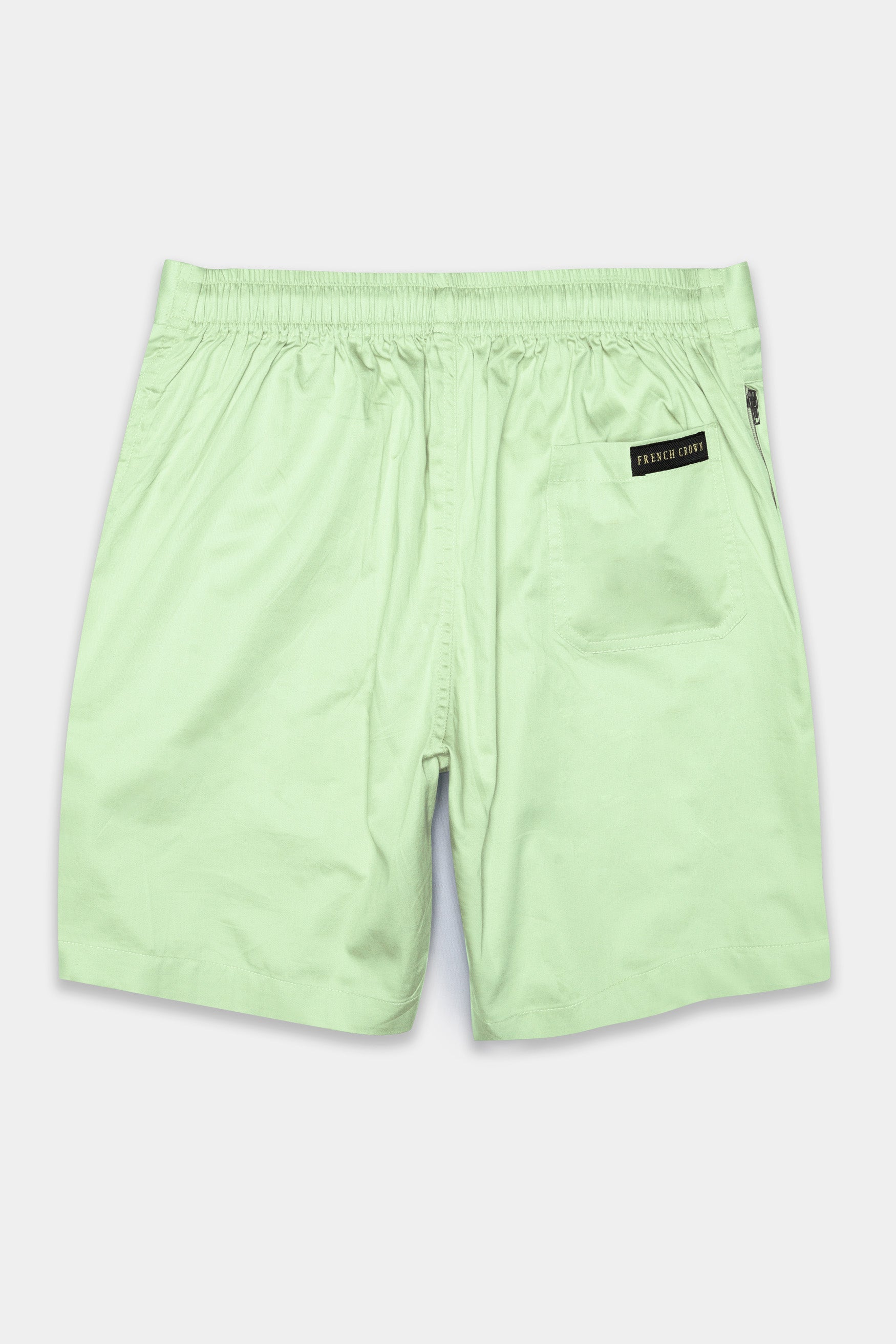 Snow Flurry Green Subtle Sheen Super Soft Premium Cotton Shorts SR337-28,  SR337-30,  SR337-32,  SR337-34,  SR337-36,  SR337-38,  SR337-40,  SR337-42,  SR337-44