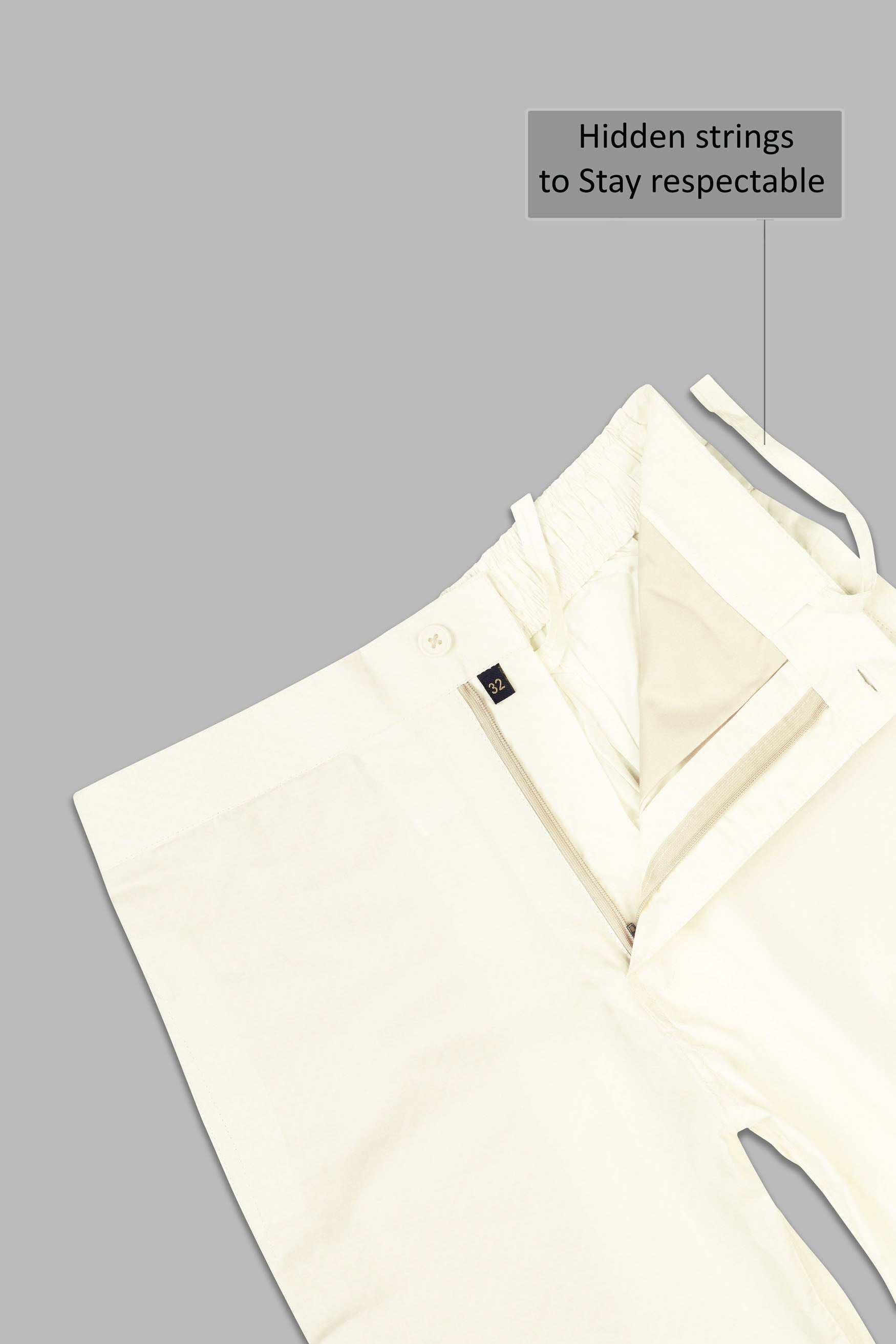 Merino Cream Premium Cotton Shorts SR346-28, SR346-30, SR346-32, SR346-34, SR346-36, SR346-38, SR346-40, SR346-42, SR346-44