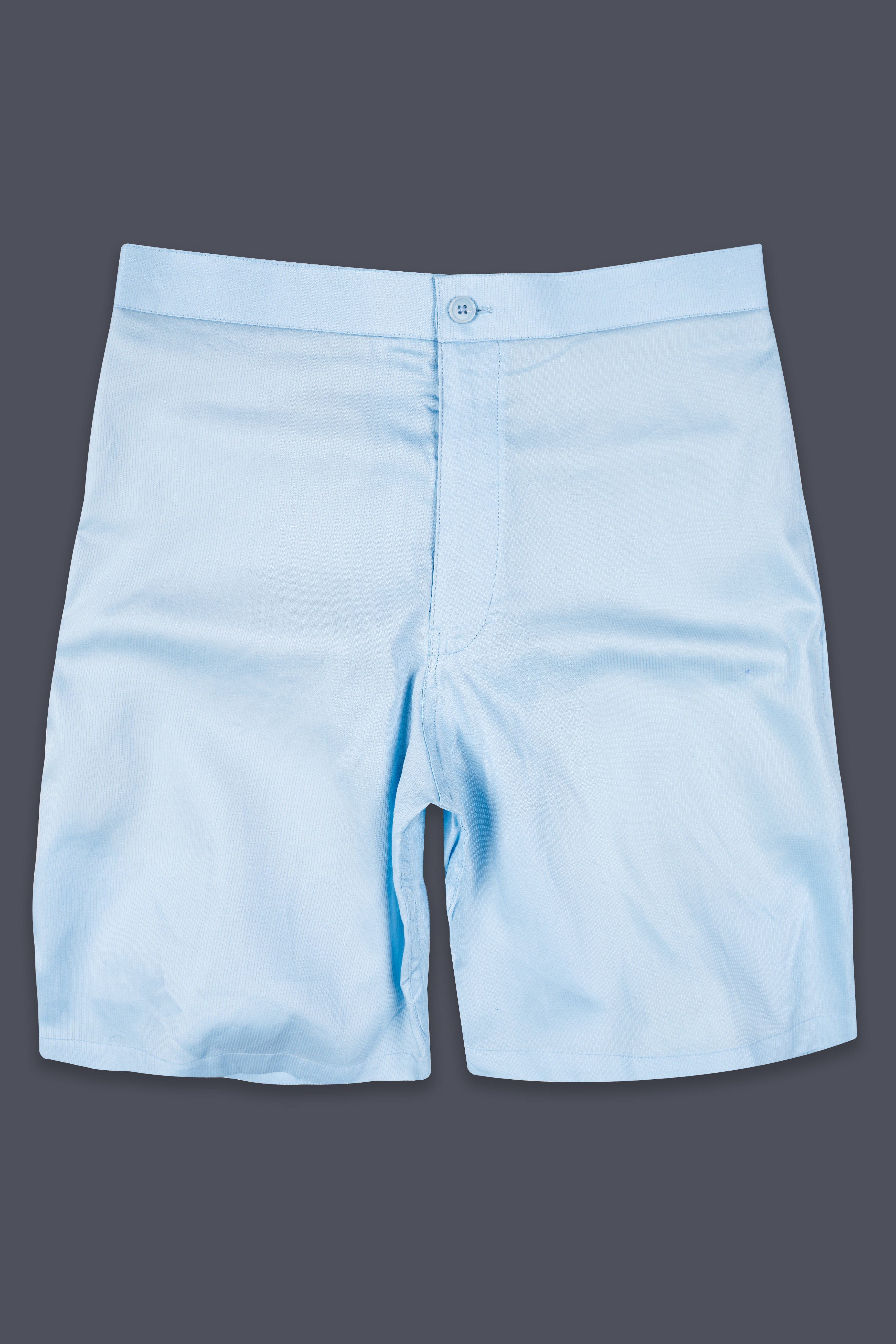 Regent Blue Dobby Textured Giza Cotton Shorts SR381-28, SR381-30, SR381-32, SR381-34, SR381-36, SR381-38, SR381-40, SR381-42, SR381-44