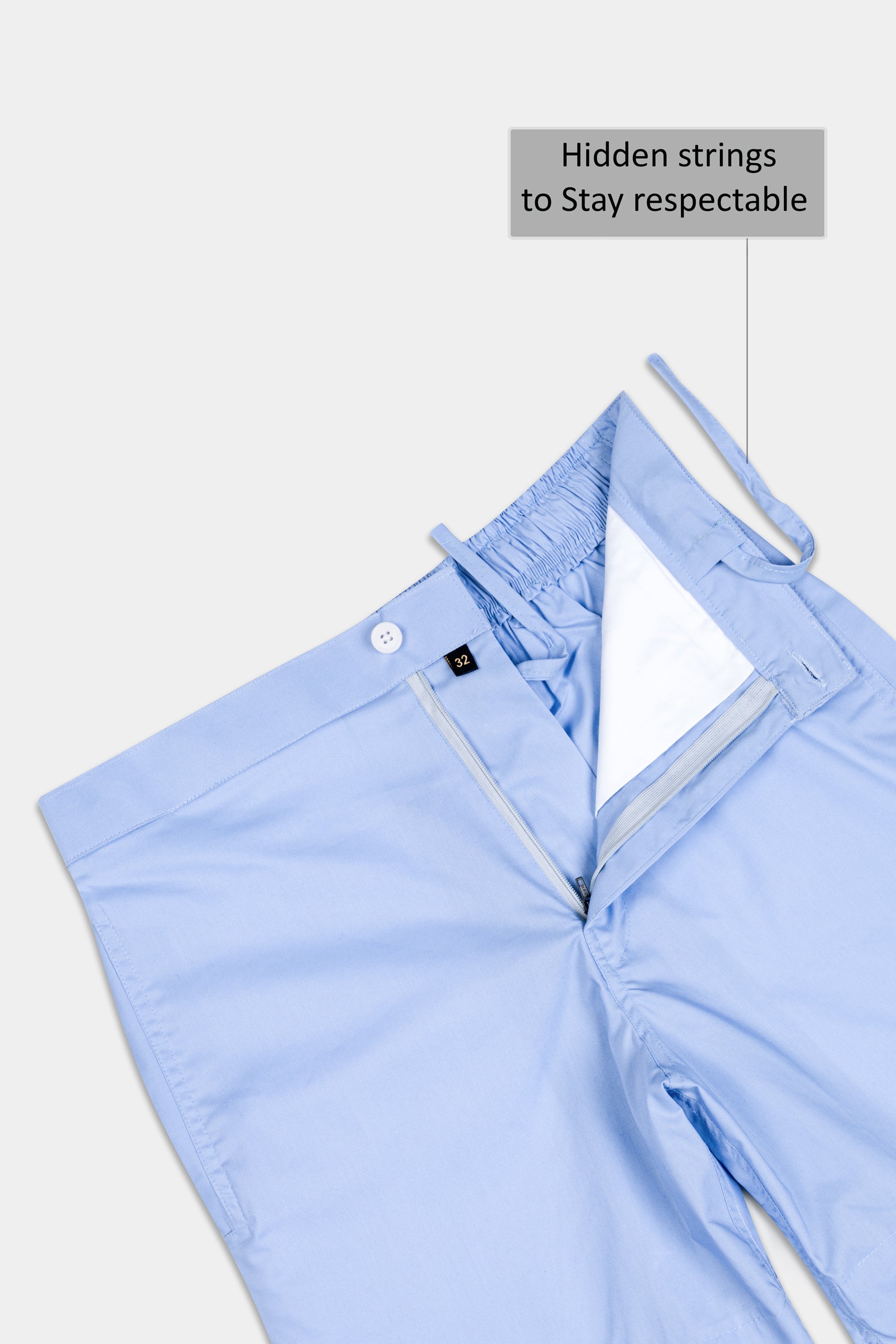 Casper Blue Premium Cotton Shorts