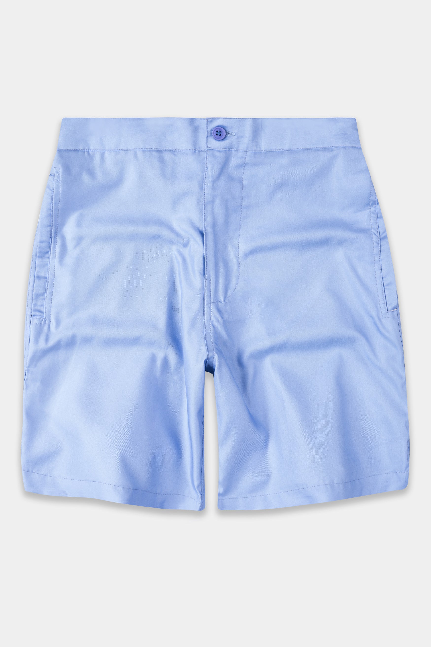 Wistful Blue Subtle Sheen Super Soft Premium Cotton Short