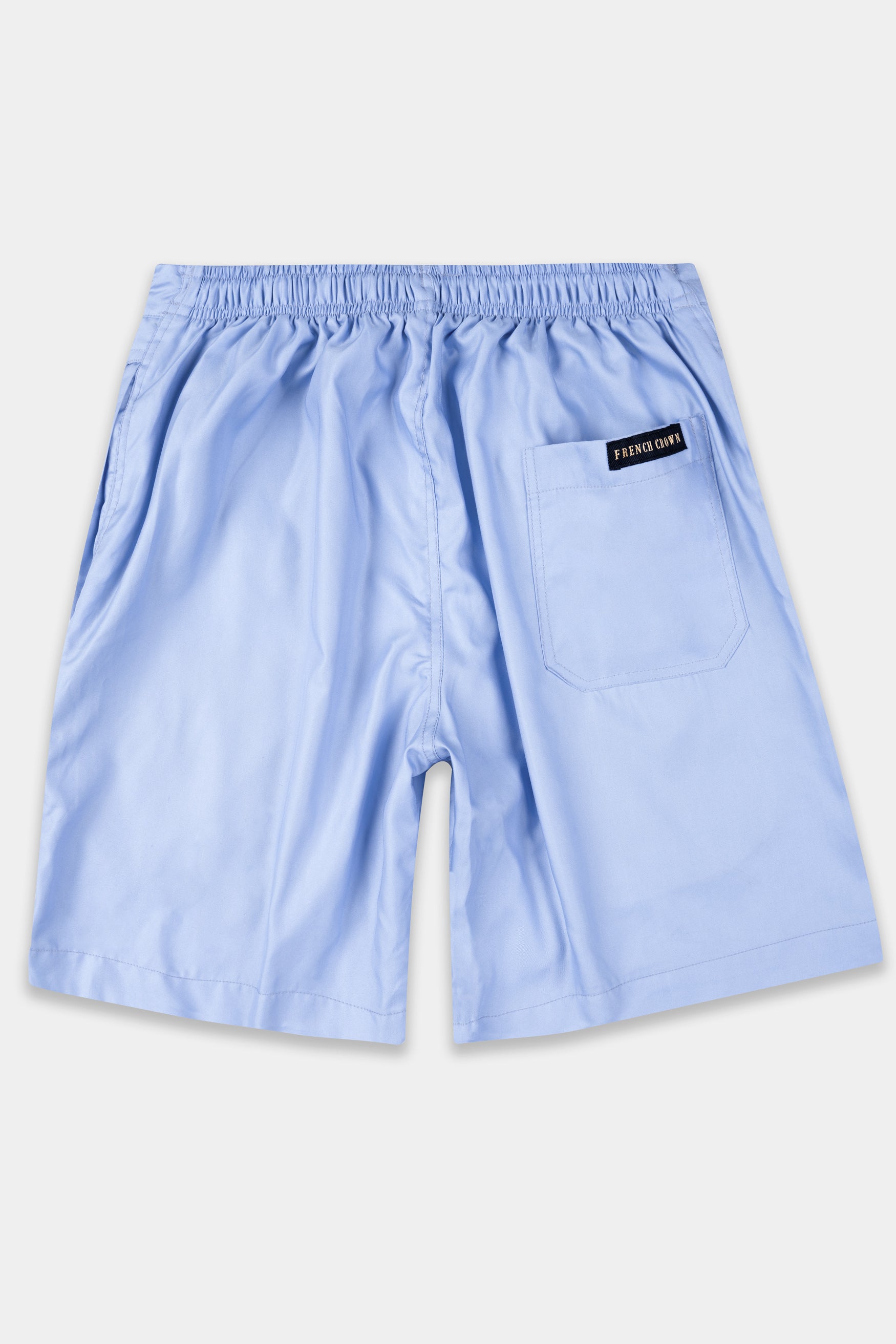 Wistful Blue Subtle Sheen Super Soft Premium Cotton Short