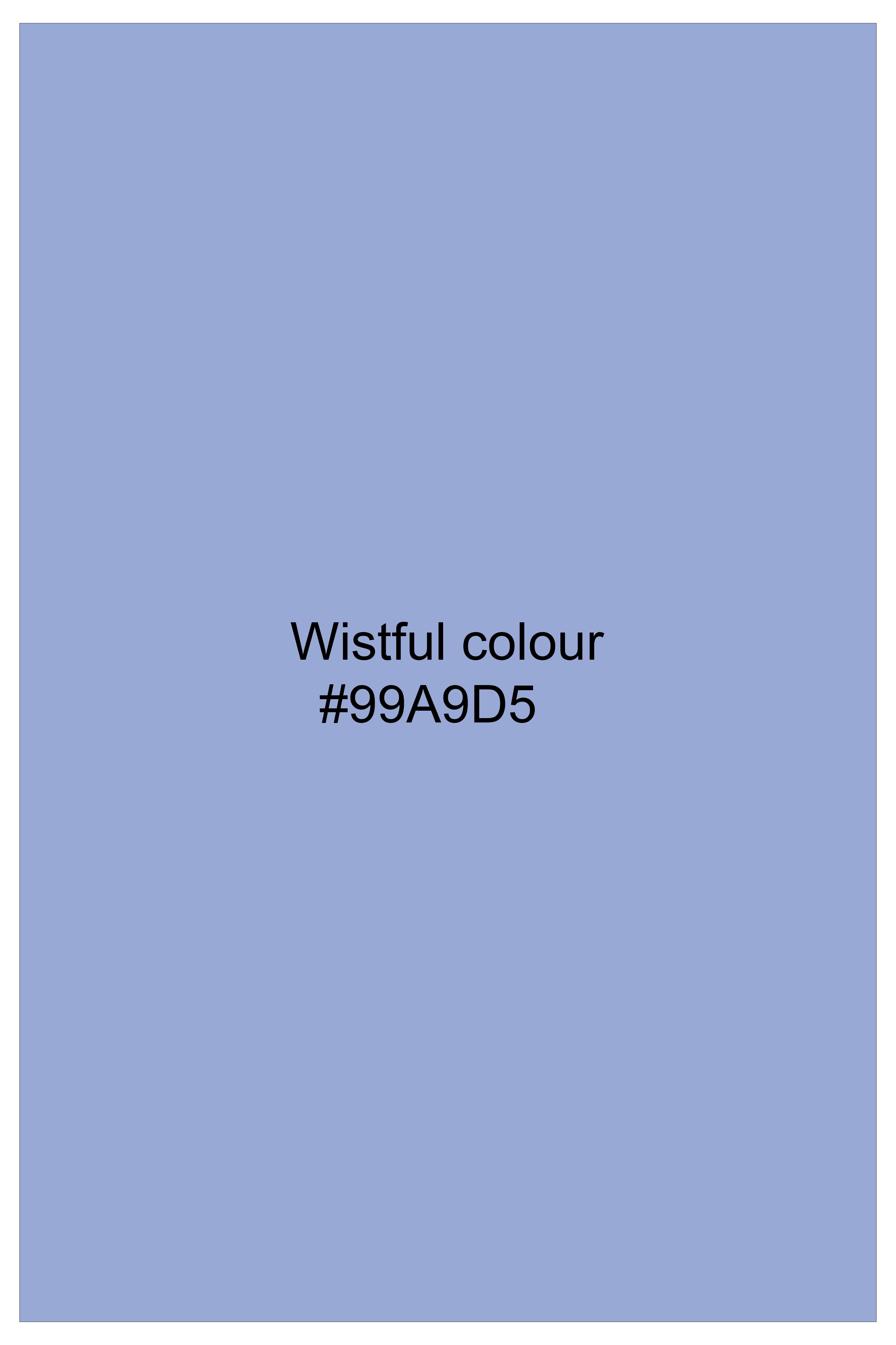 Wistful Blue Subtle Sheen Super Soft Premium Cotton Short