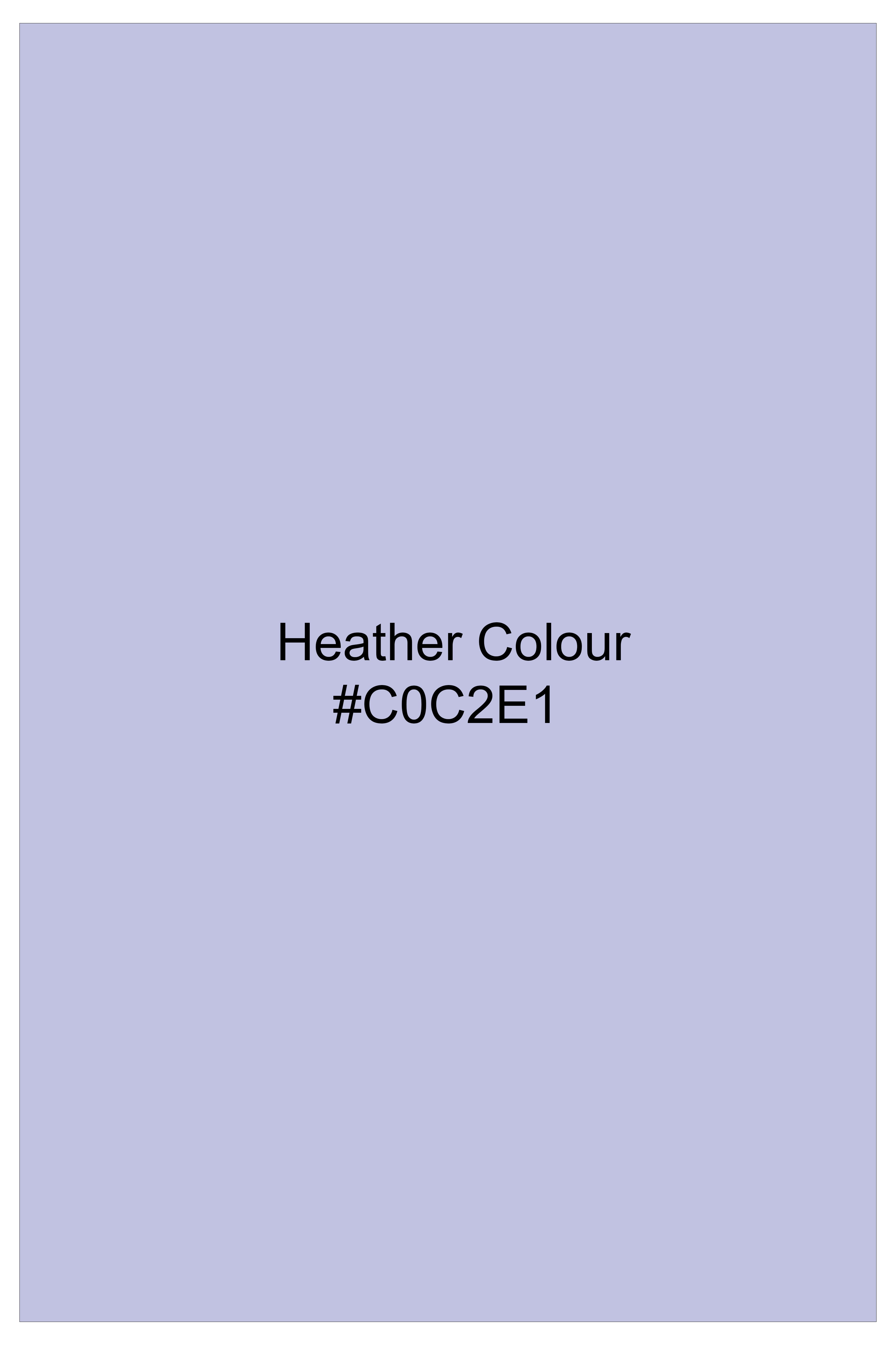 Heather Blue Striped Luxurious Linen Shorts