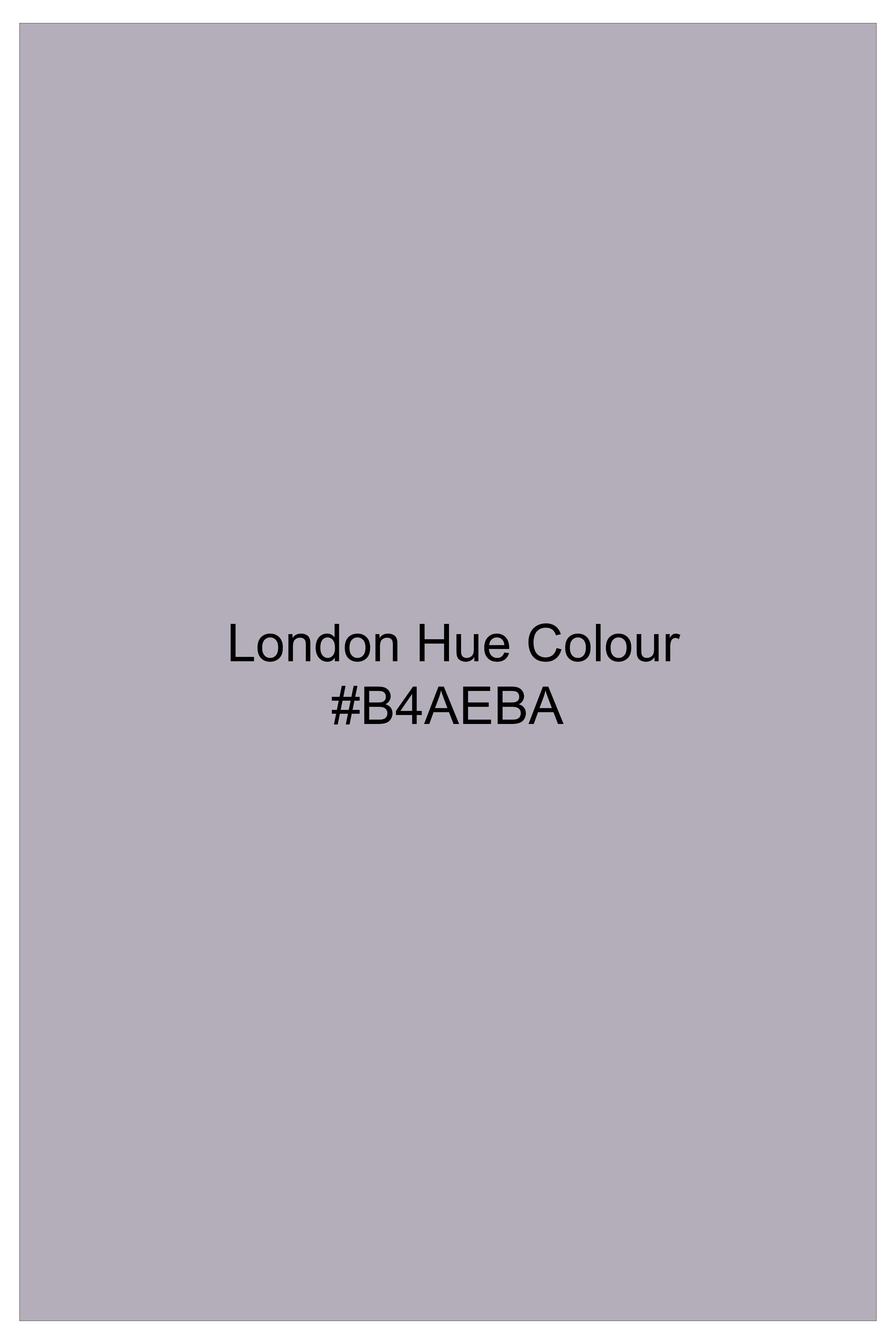 Shafton-London Hue Gray Solid Oxford Premium Cotton Shorts
