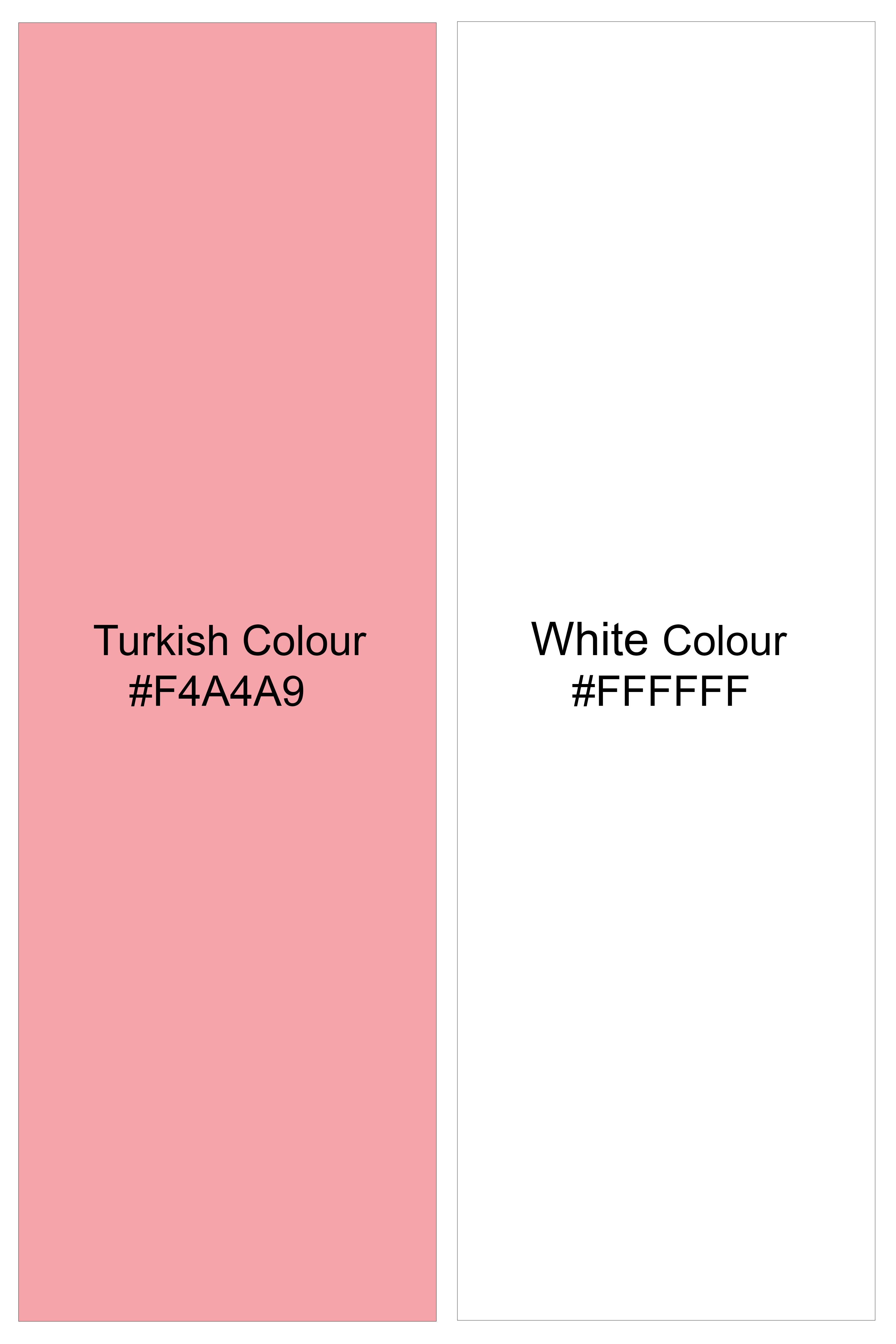 Turstrip-Turkish Perch And Bright White Striped Premium Cotton Shorts