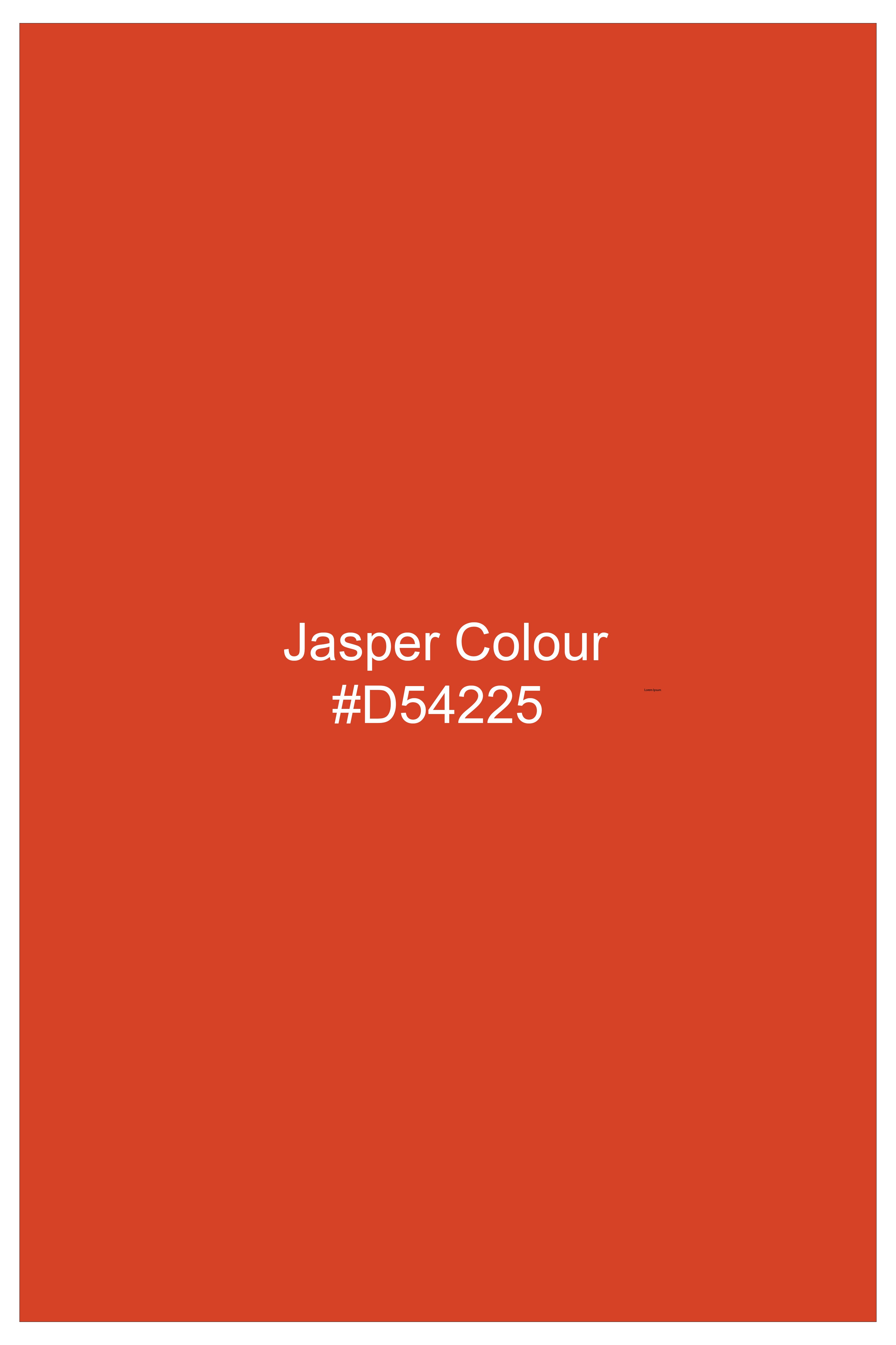 Carmelo-Jasper Orange Solid Premium Cotton Shorts