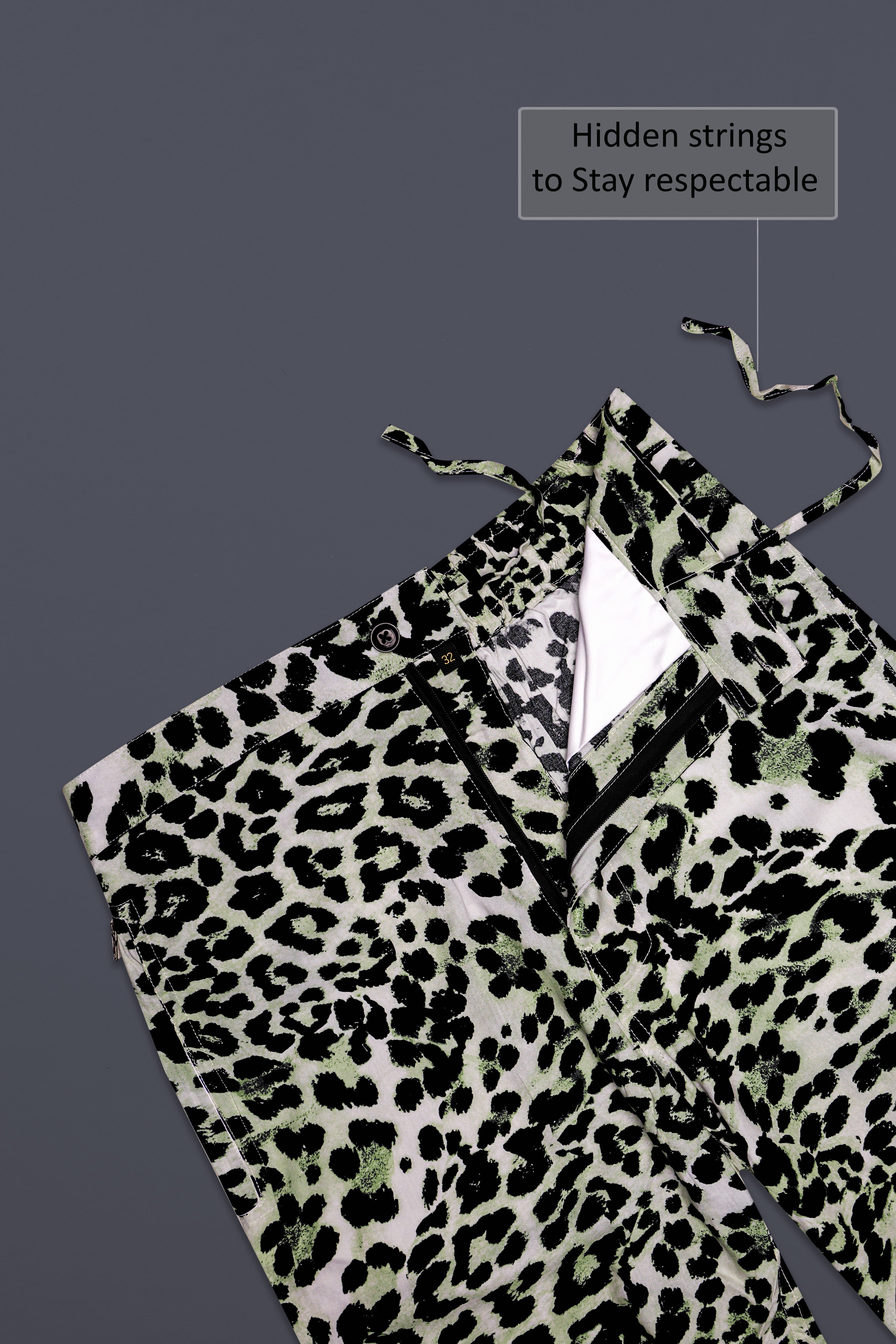 Mosaic-Willow Grove And Jade Black Cheetah Printed Super Soft Premium Tencel Shorts