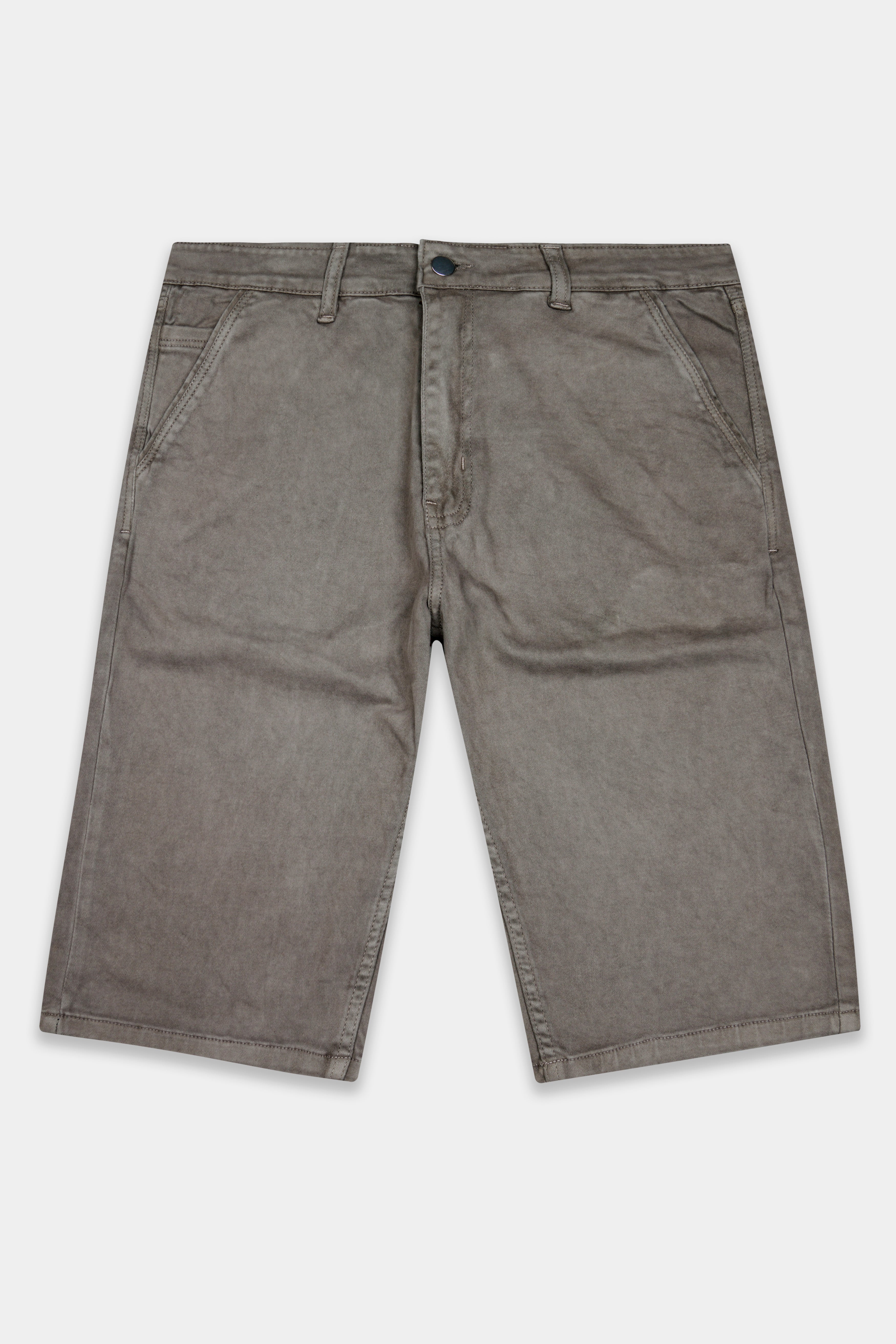 Friar Gray Clean Look Denim Shorts