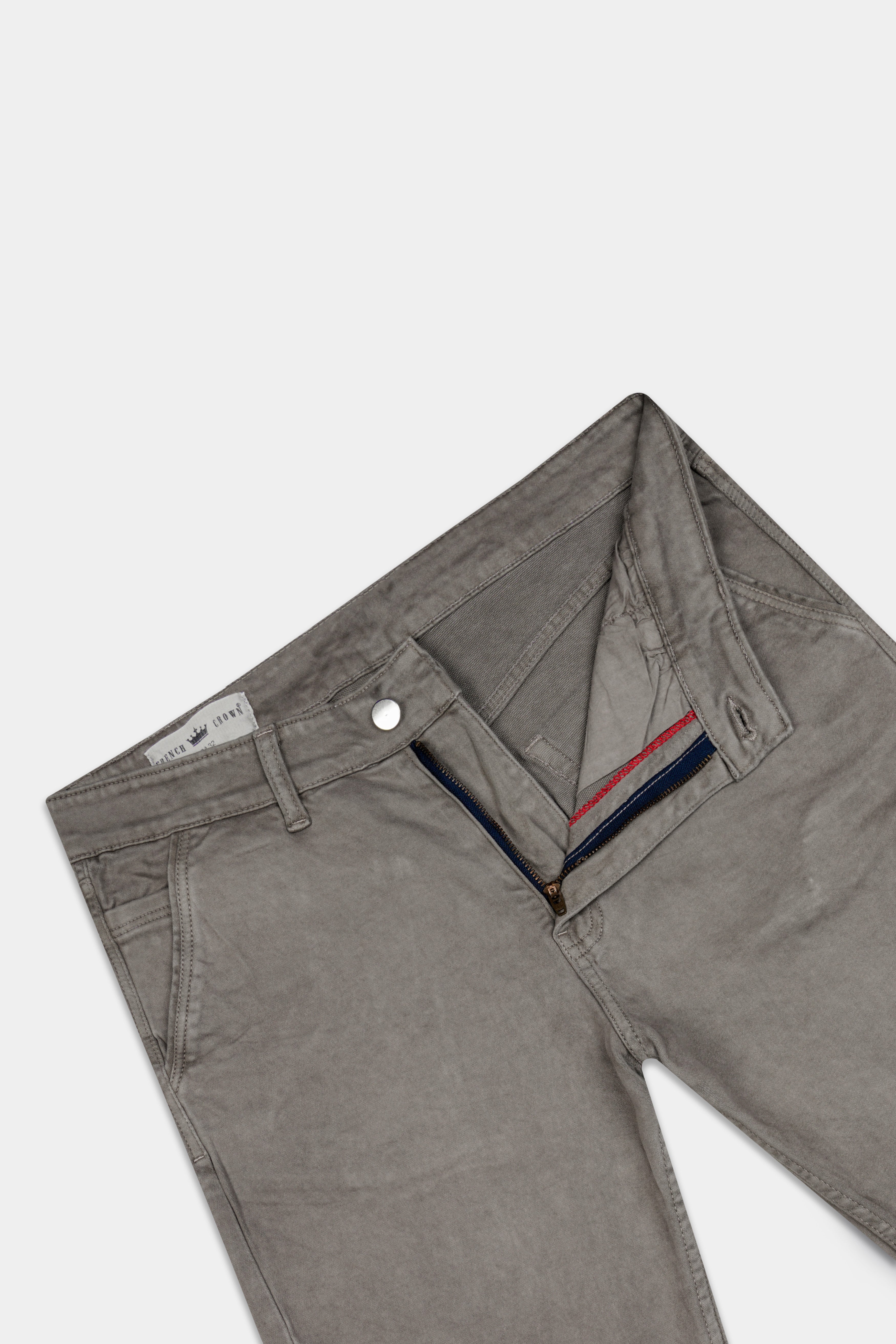 Friar Gray Clean Look Denim Shorts