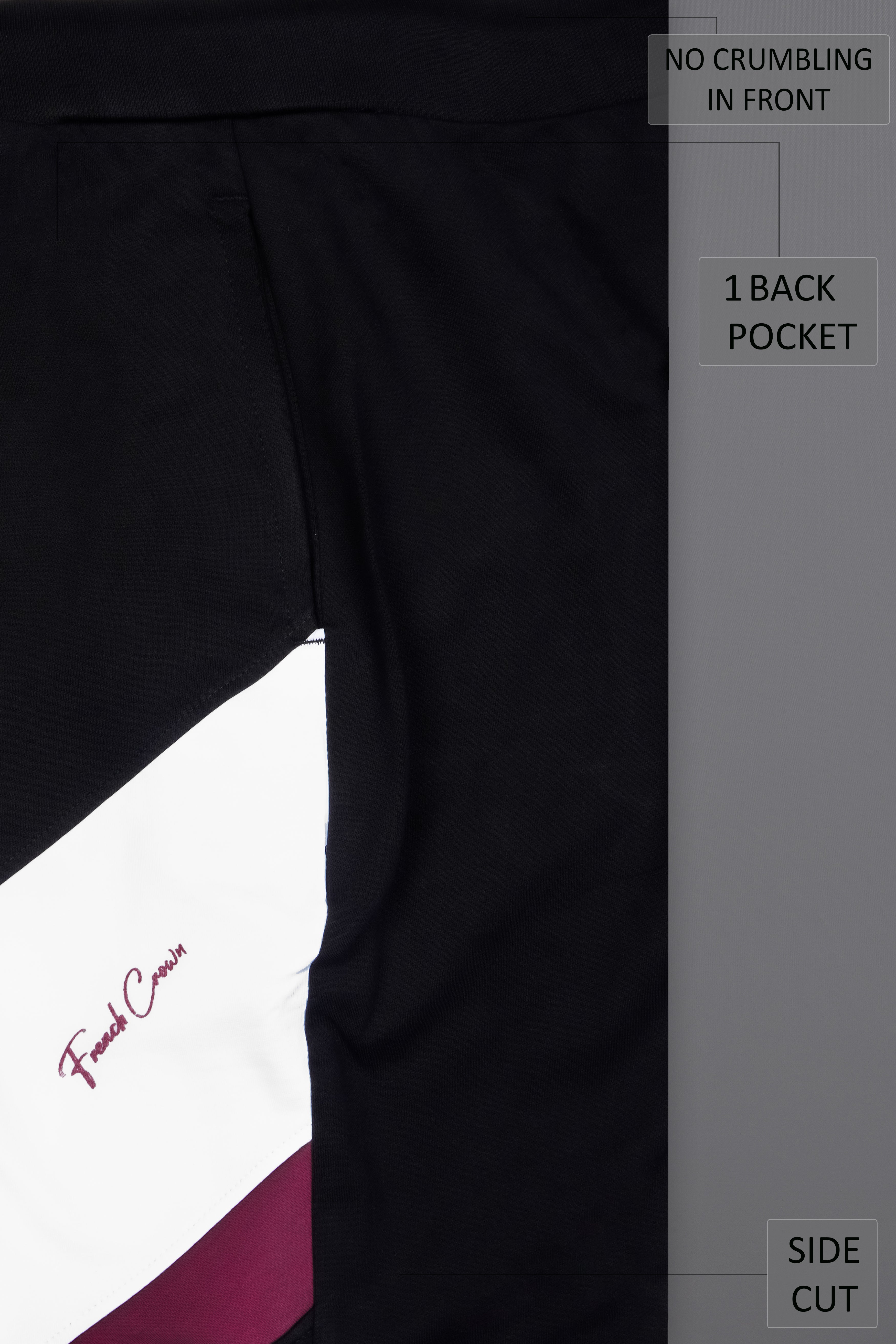 Jade Black And Tamarind Maroon Super Soft Premium Cotton Shorts
