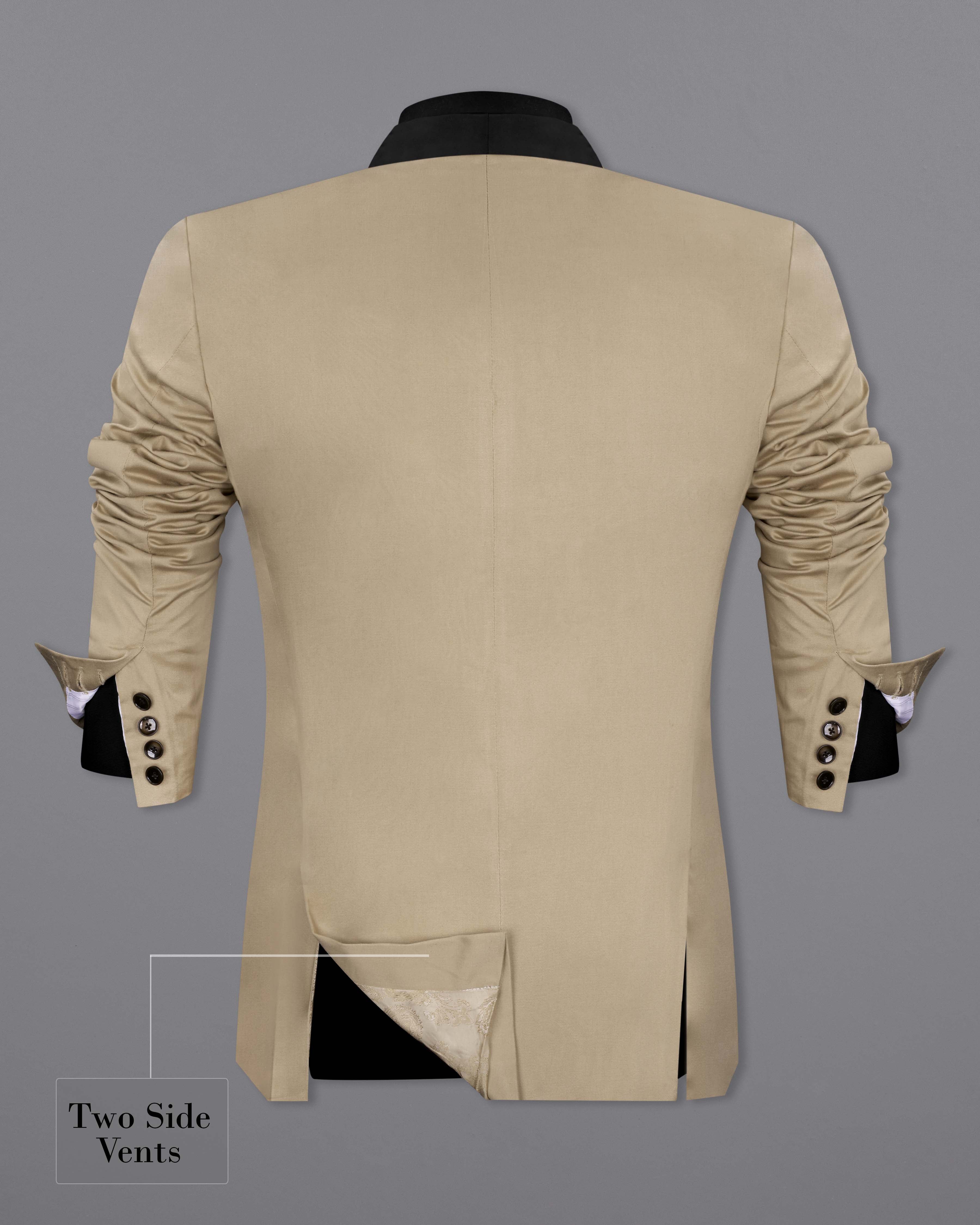 Quicksand Brown Stretchable Tuxedo Premium Cotton Traveler Suit ST2656-BKL-36, ST2656-BKL-38, ST2656-BKL-40, ST2656-BKL-42, ST2656-BKL-44, ST2656-BKL-46, ST2656-BKL-48, ST2656-BKL-50, ST2656-BKL-52, ST2656-BKL-54, ST2656-BKL-56, ST2656-BKL-58, ST2656-BKL-60