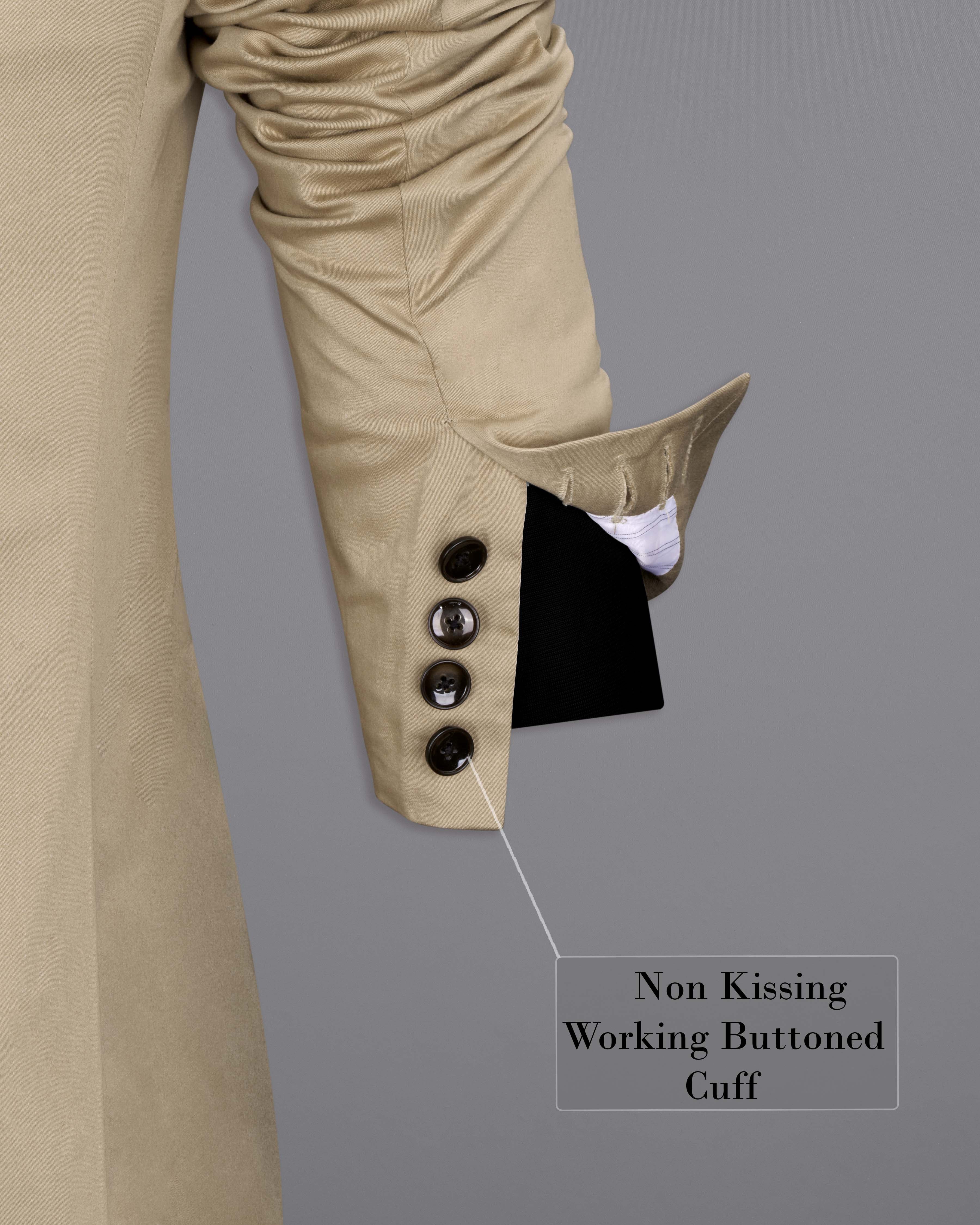 Quicksand Brown Stretchable Tuxedo Premium Cotton Traveler Suit ST2656-BKL-36, ST2656-BKL-38, ST2656-BKL-40, ST2656-BKL-42, ST2656-BKL-44, ST2656-BKL-46, ST2656-BKL-48, ST2656-BKL-50, ST2656-BKL-52, ST2656-BKL-54, ST2656-BKL-56, ST2656-BKL-58, ST2656-BKL-60