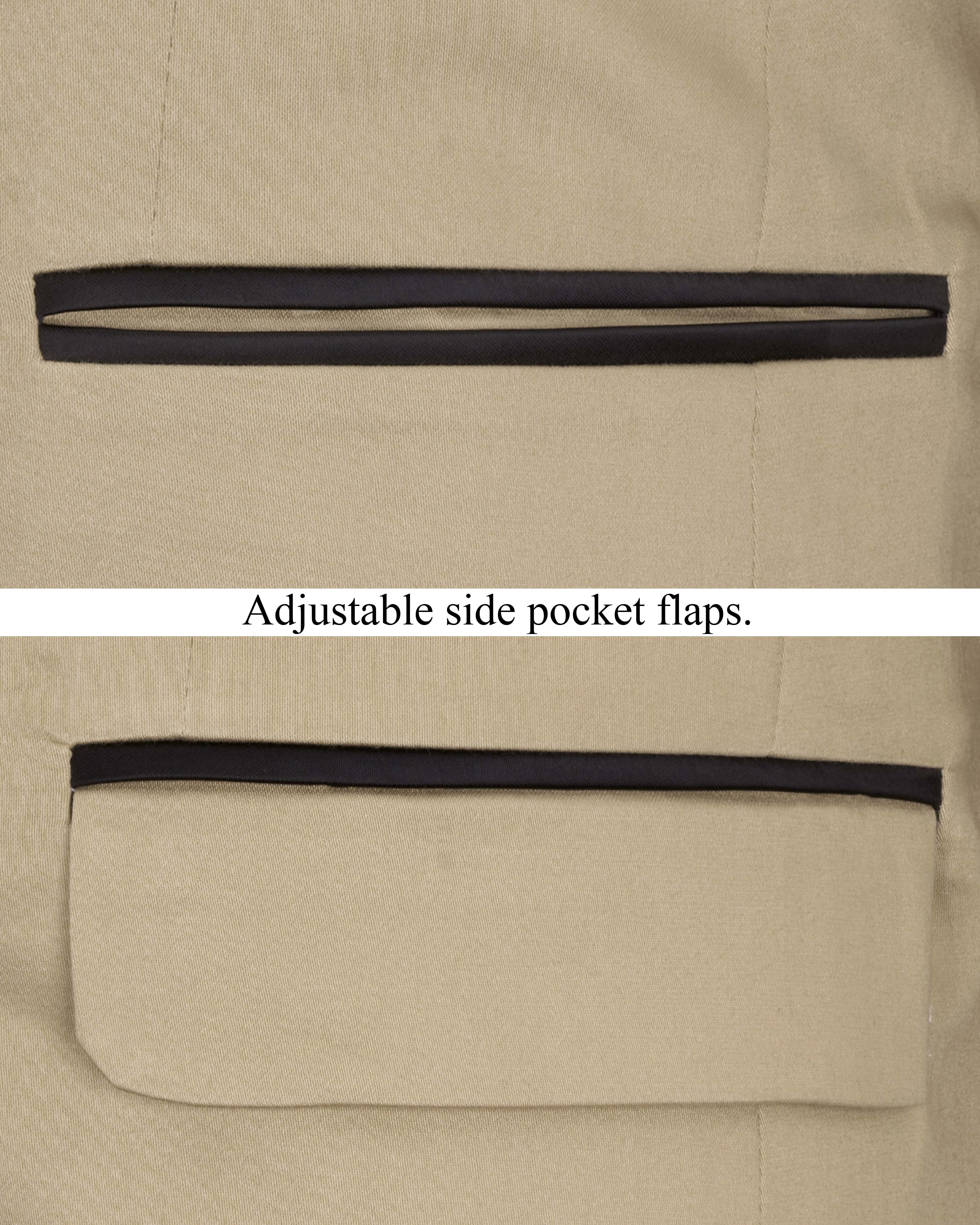 Quicksand Brown Stretchable Tuxedo Premium Cotton Traveler Suit ST2656-BKL-36, ST2656-BKL-38, ST2656-BKL-40, ST2656-BKL-42, ST2656-BKL-44, ST2656-BKL-46, ST2656-BKL-48, ST2656-BKL-50, ST2656-BKL-52, ST2656-BKL-54, ST2656-BKL-56, ST2656-BKL-58, ST2656-BKL-60