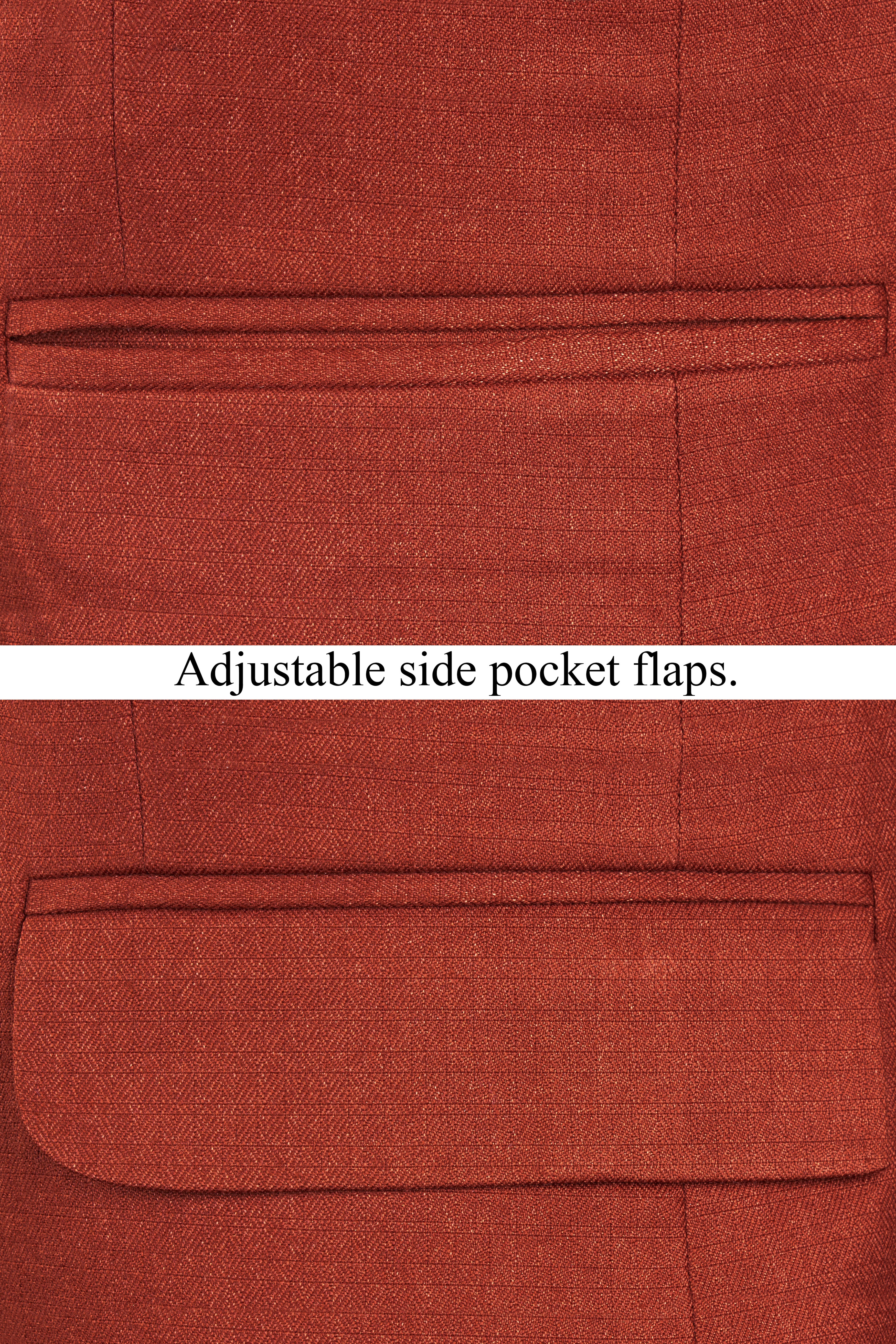 Nutmeg Red Tweed Single Breasted Suit