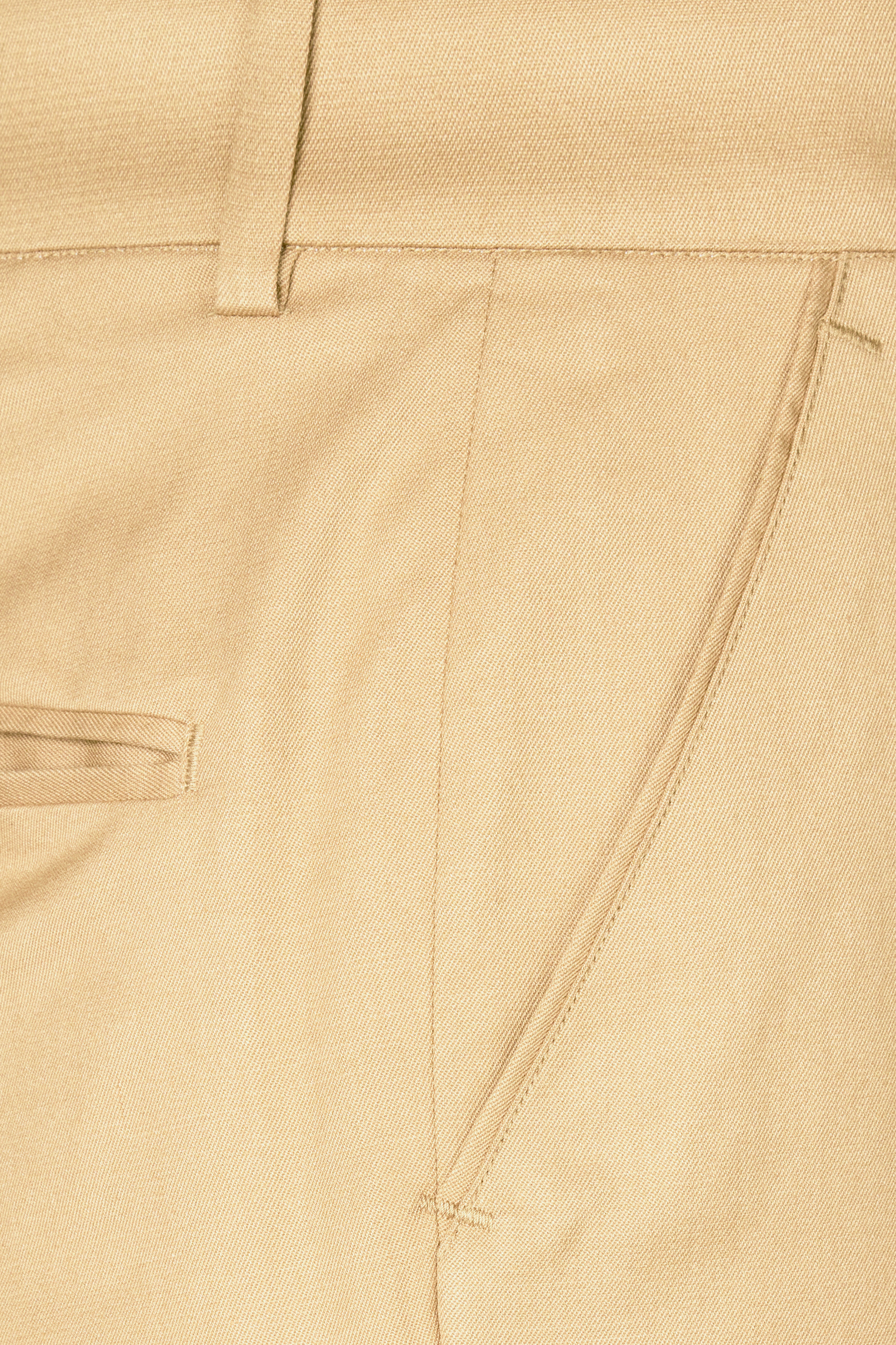 Tacao Light Brown Stretchable Double Breasted traveler Suit
