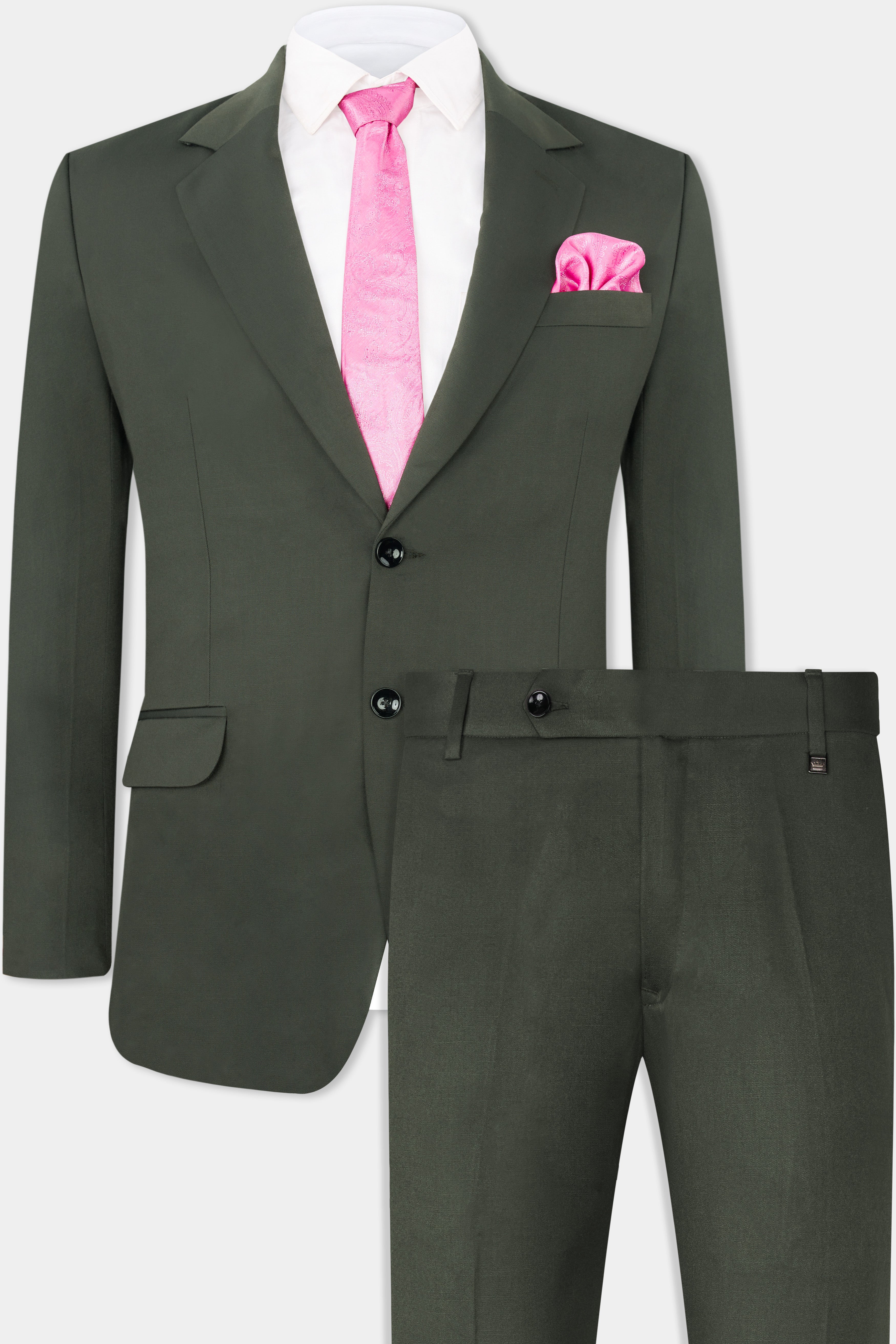 Iridium Green Single-Breasted Suit