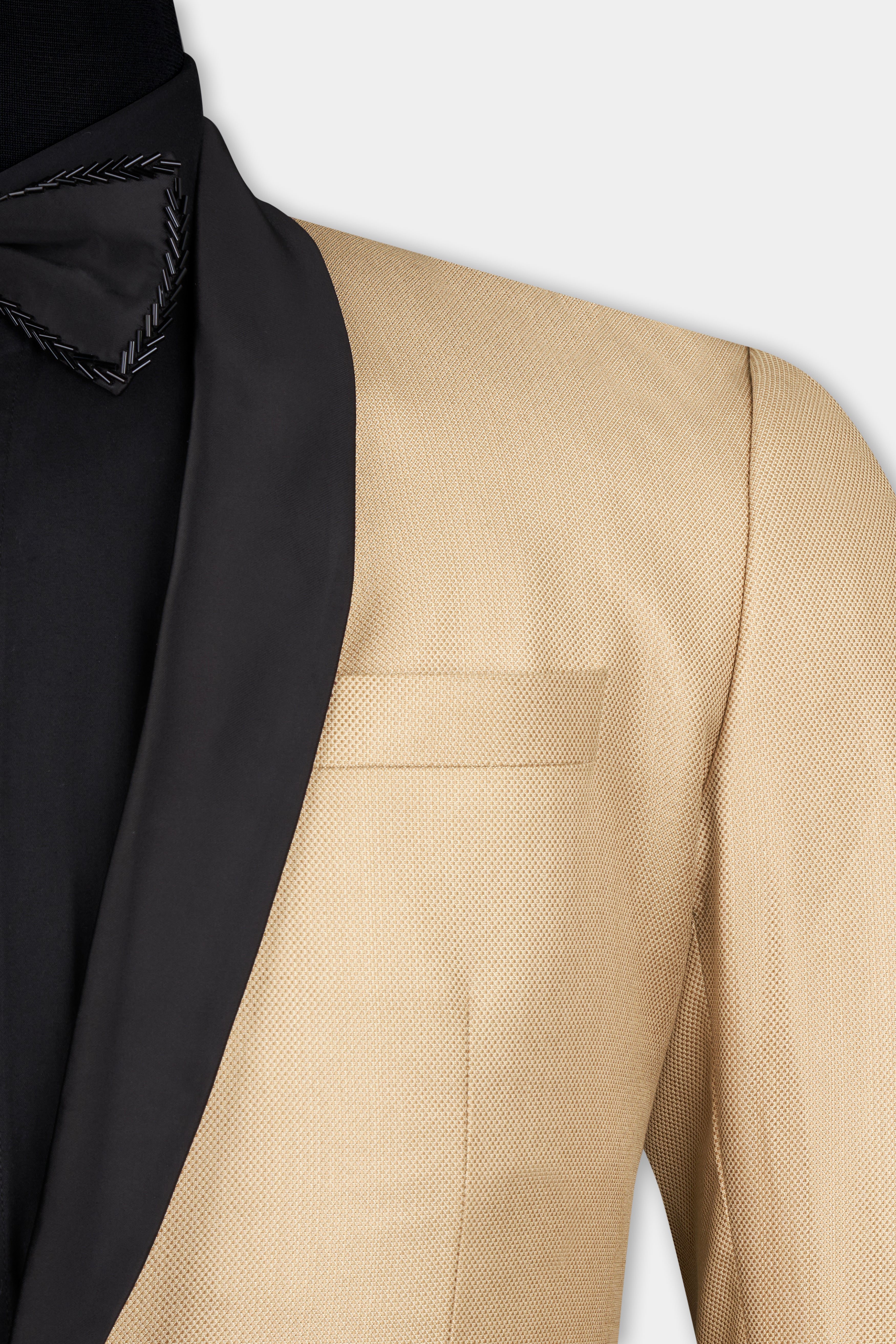 Thistle Brown Dobby Textured Tuxedo Suit