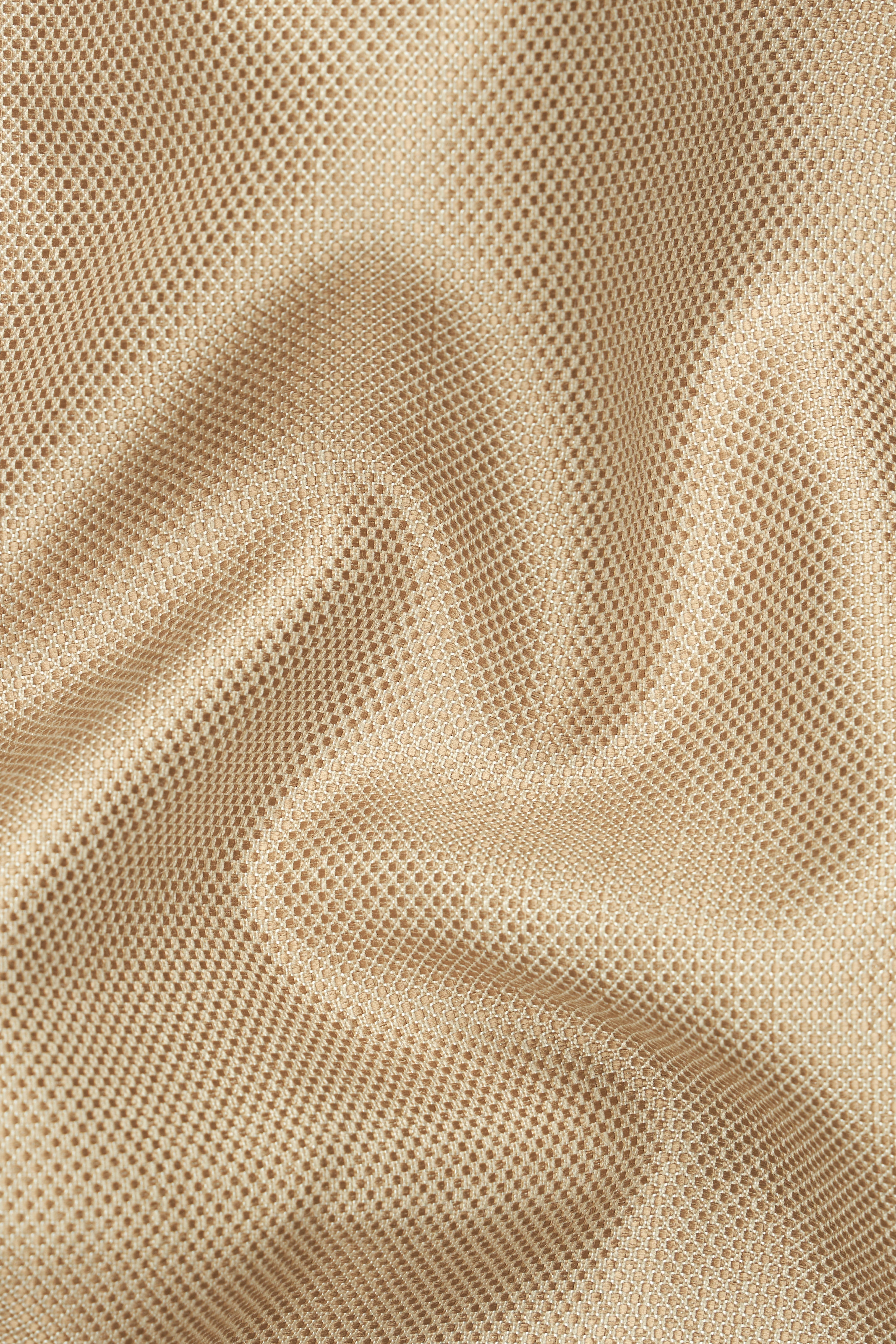 Heathered Light Brown Cross Placket Bandhgala Suit