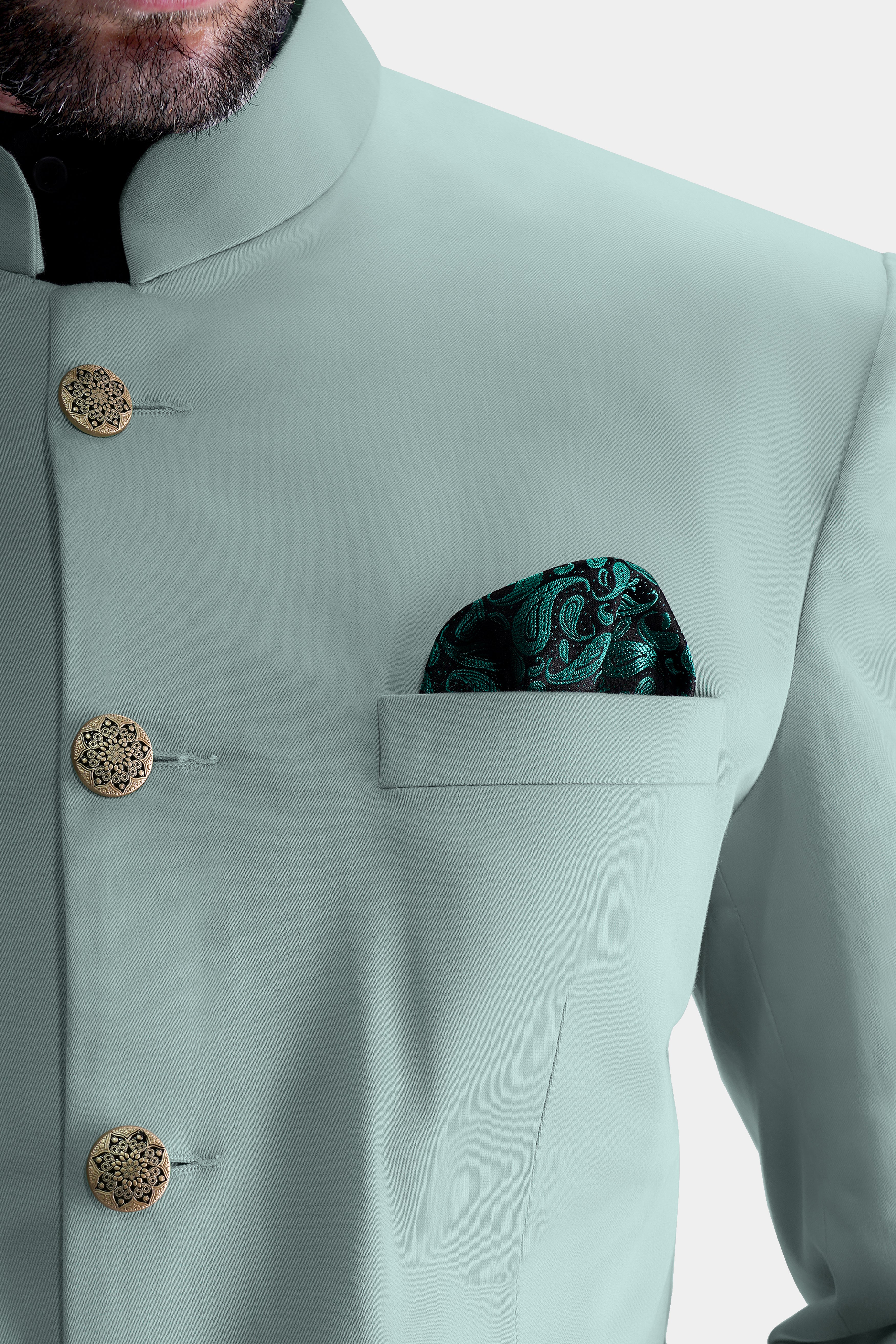 Edward Blue Premium Cotton Bandhgala Stretchable Traveler Suit ST2791-BG-36, ST2791-BG-38, ST2791-BG-40, ST2791-BG-42, ST2791-BG-44, ST2791-BG-46, ST2791-BG-48, ST2791-BG-50, ST2791-BG-52, ST2791-BG-54, ST2791-BG-56, ST2791-BG-58, ST2791-BG-60