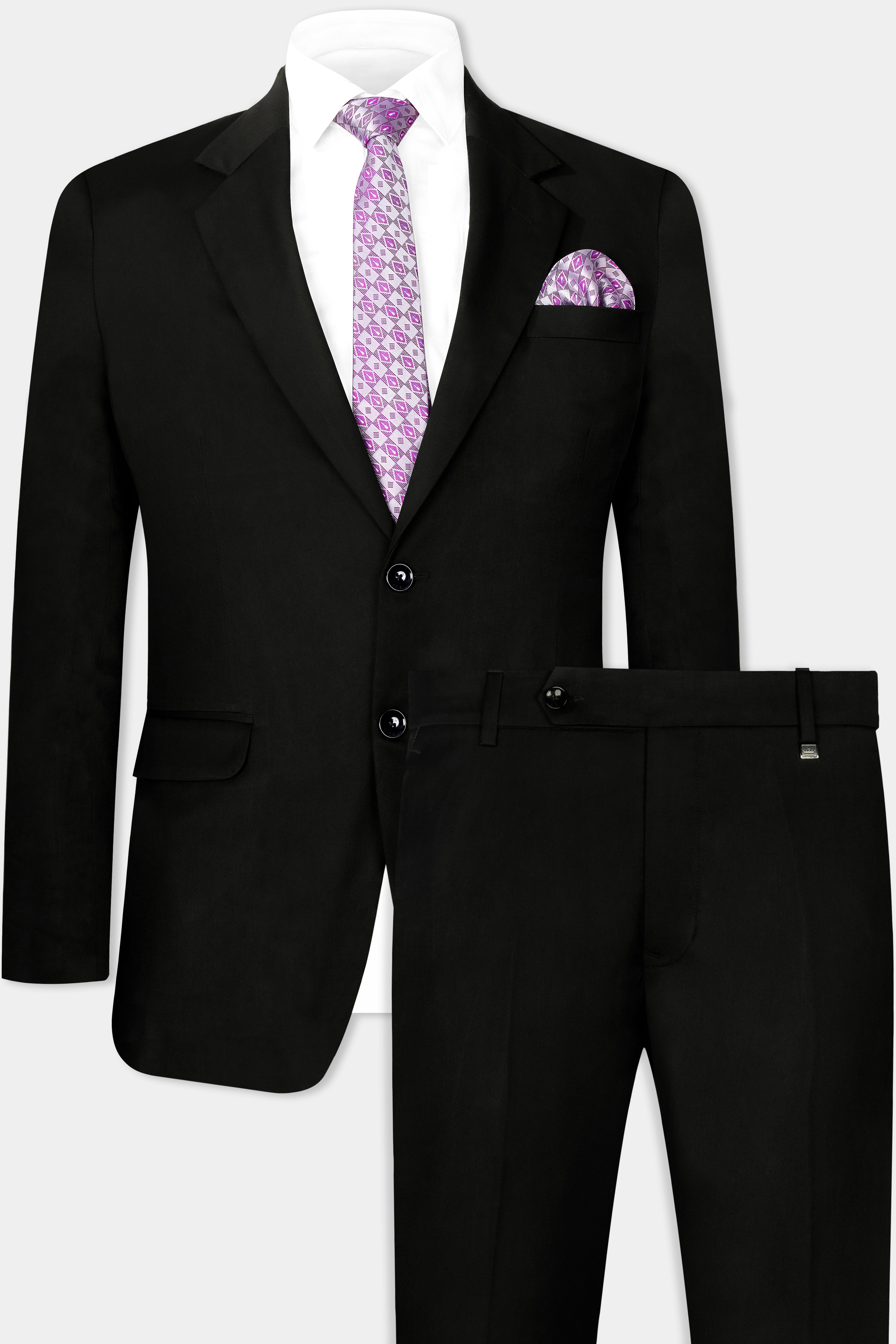 Jade Black Wool Rich Suit ST2894-SB-36, ST2894-SB-38, ST2894-SB-40, ST2894-SB-42, ST2894-SB-44, ST2894-SB-46, ST2894-SB-48, ST2894-SB-50, ST2894-SB-52, ST2894-SB-54, ST2894-SB-56, ST2894-SB-58, ST2894-SB-60
