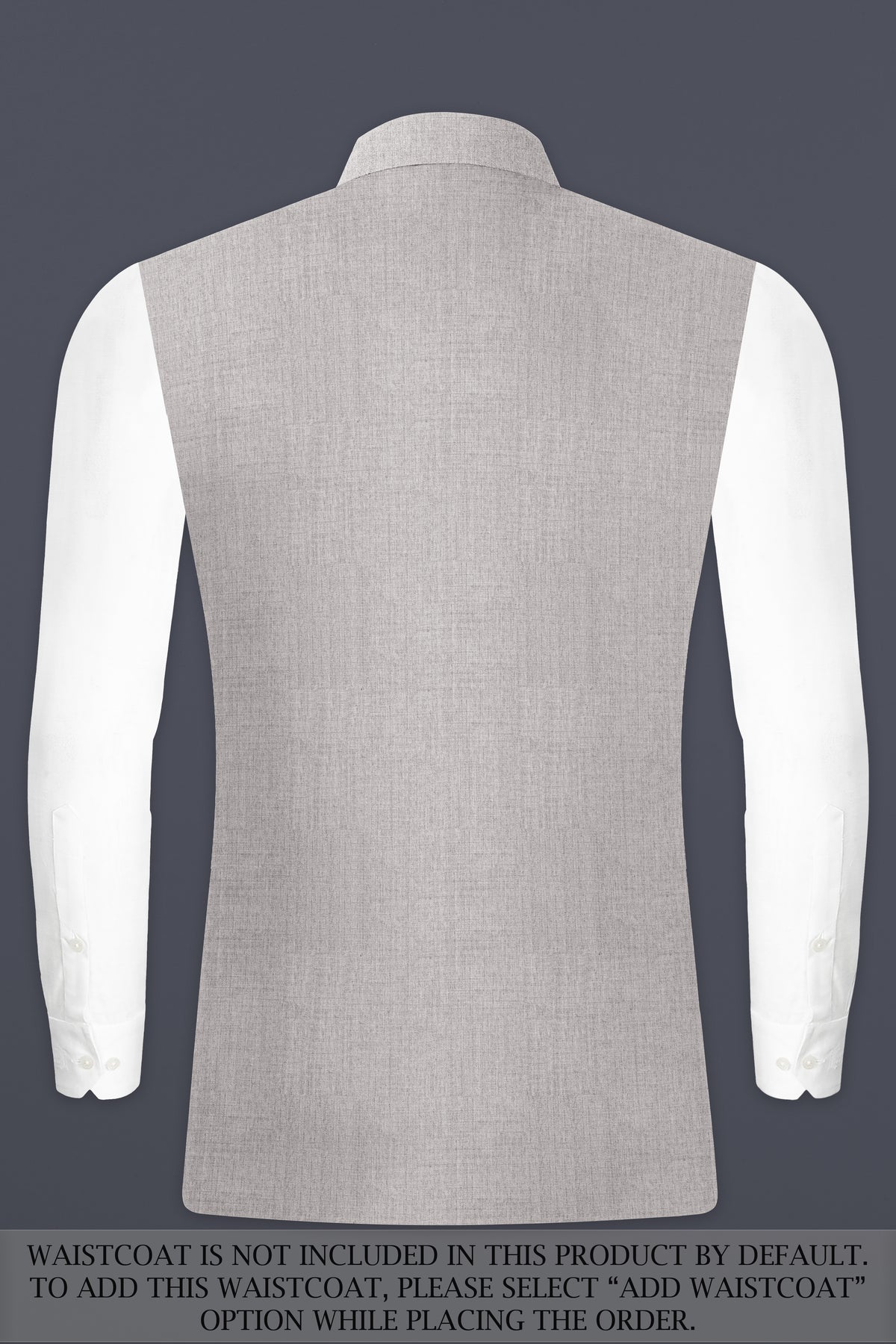 Martini Cream Textured Wool Rich Bandhgala Suit