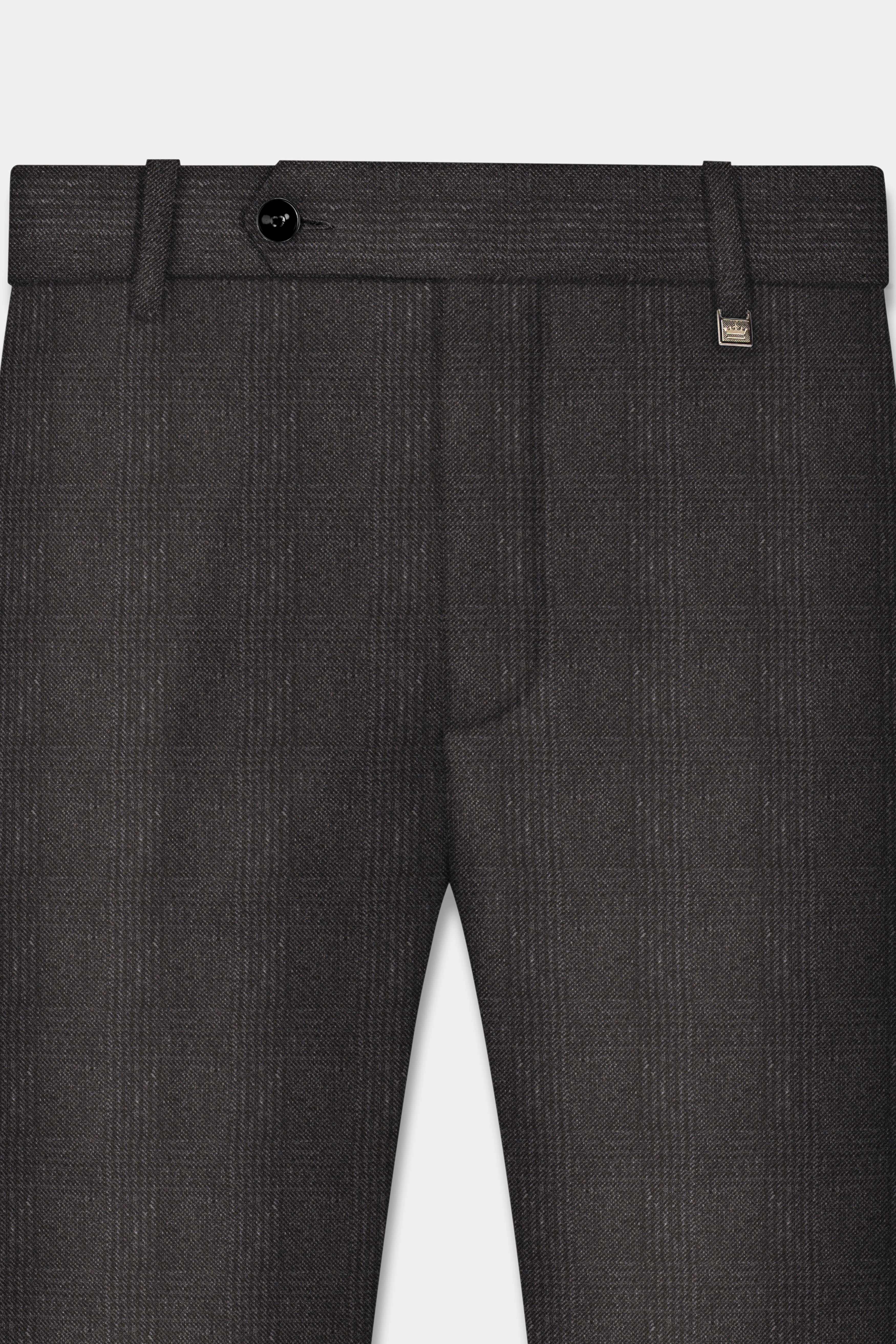 Piano Brown Plaid Tweed Suit