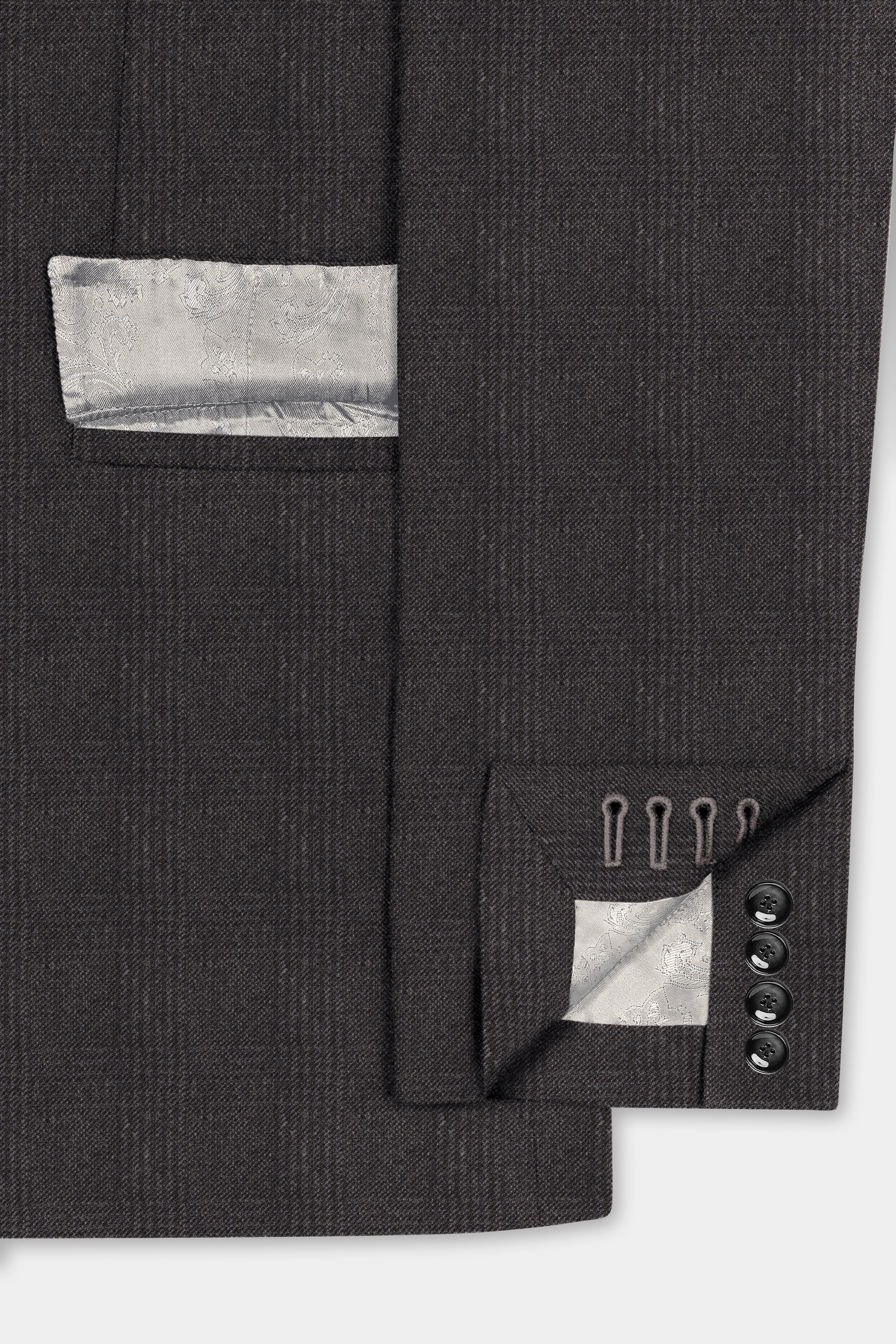 Piano Brown Plaid Tweed Suit