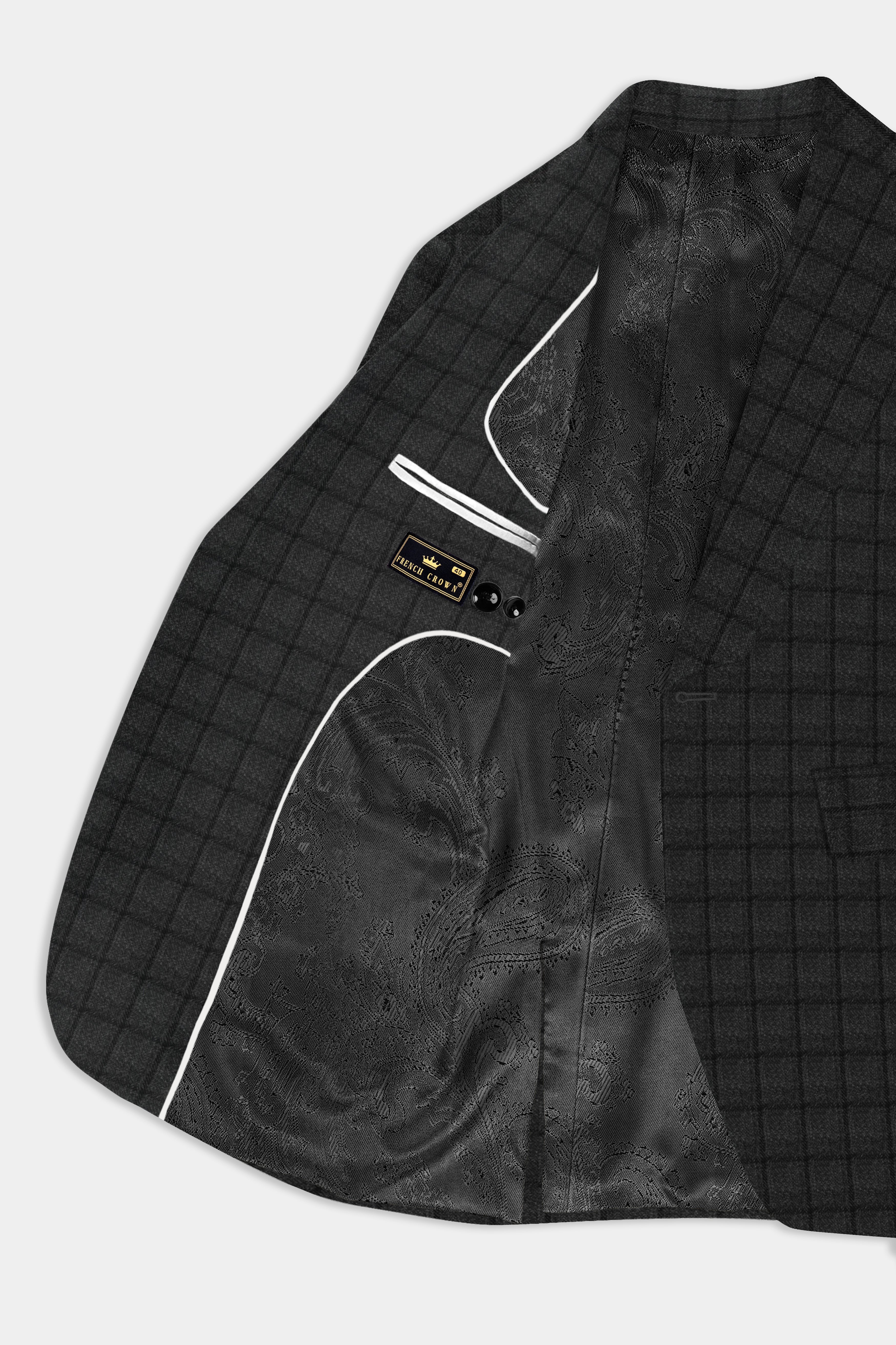 Zeus Gray Plaid Tweed Suit