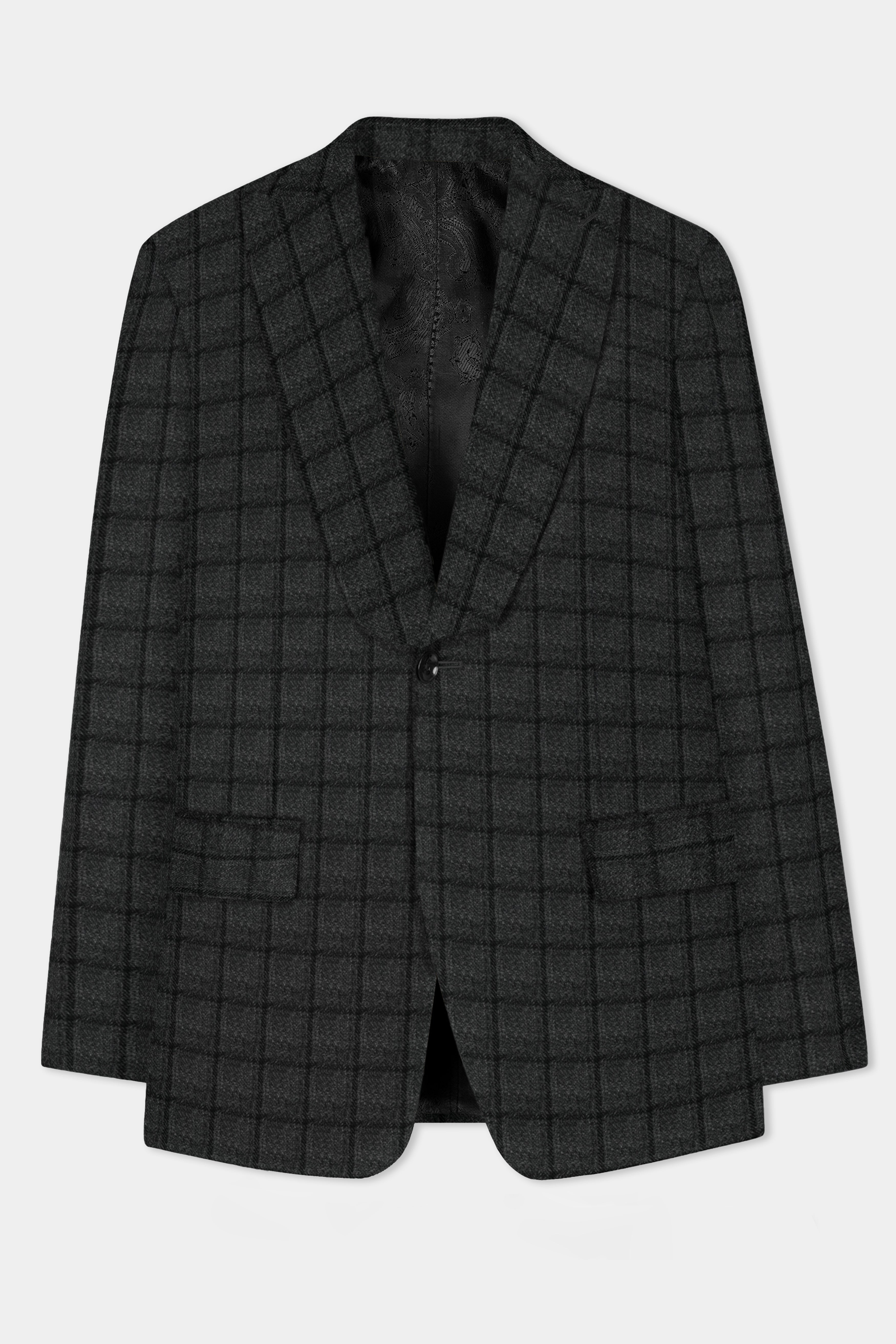Zeus Gray Plaid Tweed Suit